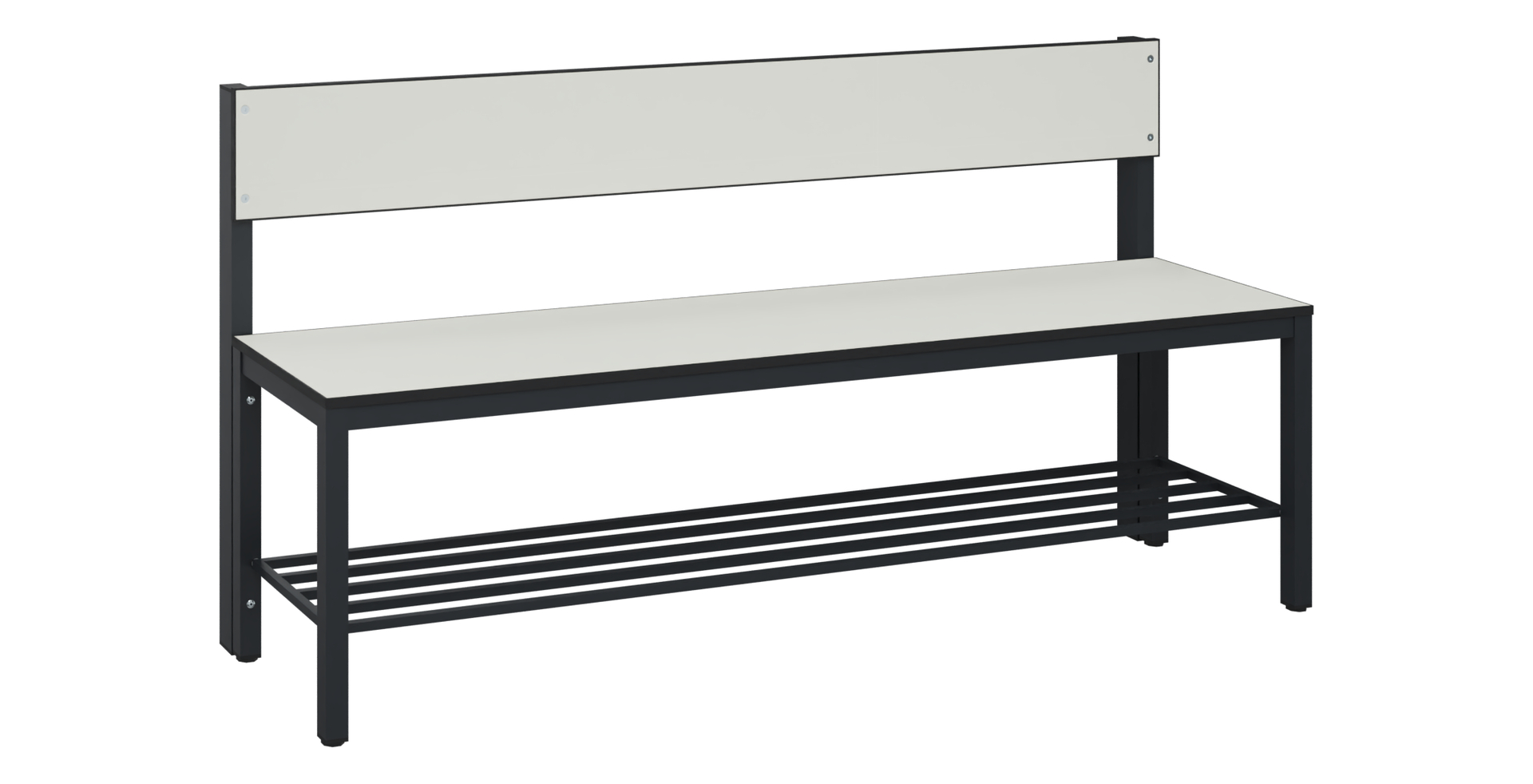 C+P Sitzbank Solid HPL, 774x1500x412mm, 7021/VK741