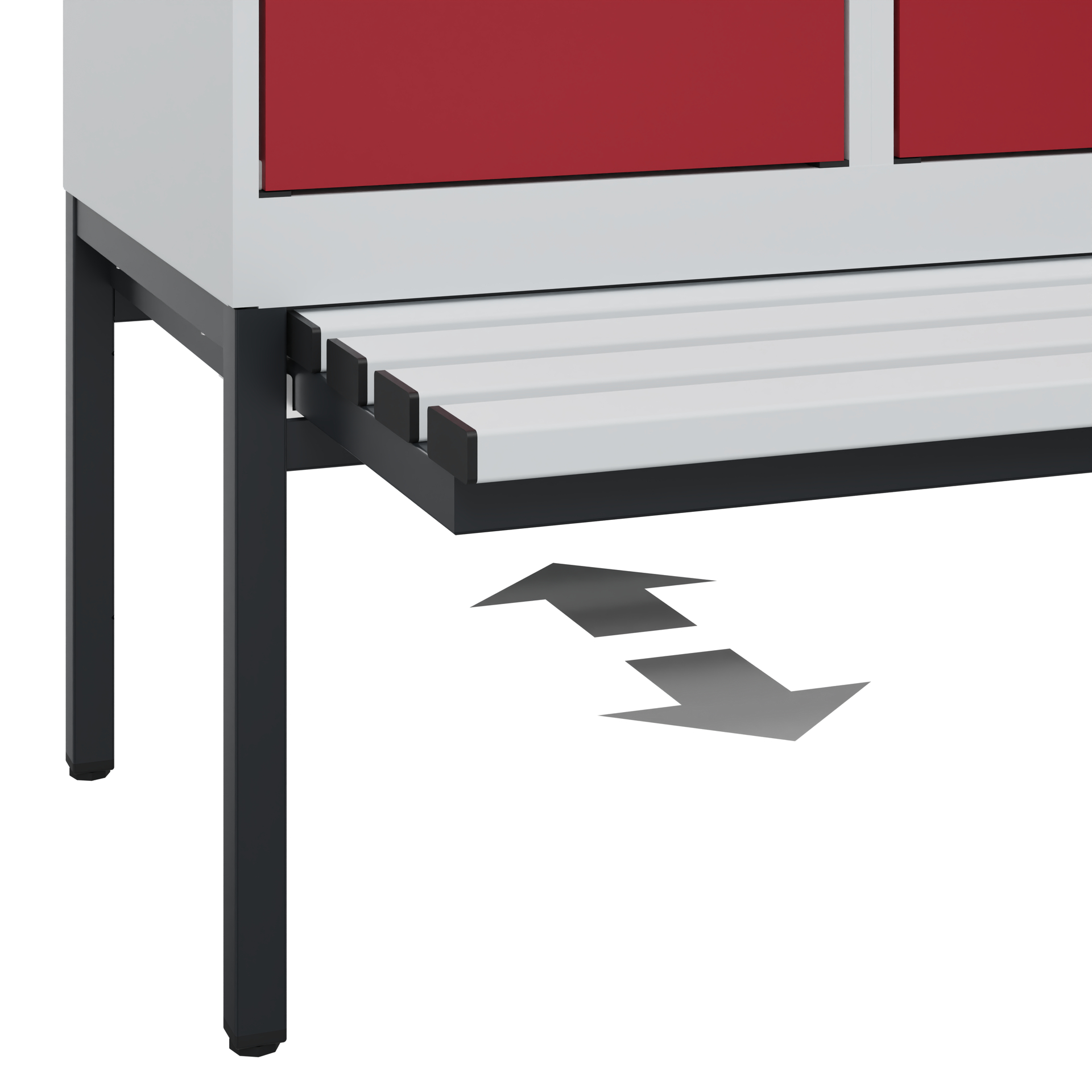 C+P Spind Evolo PLUS, Bank, 1 Abteil, 2120x400x815mm