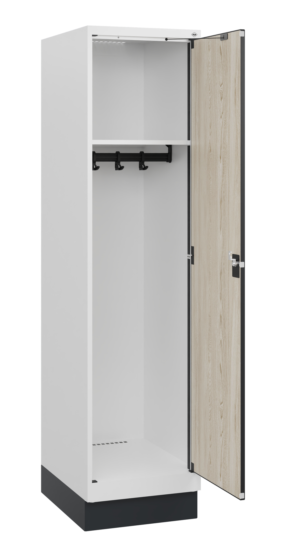 C+P Spind Evolo PLUS, Sockel, 1 Abteil, 1630x400x500mm