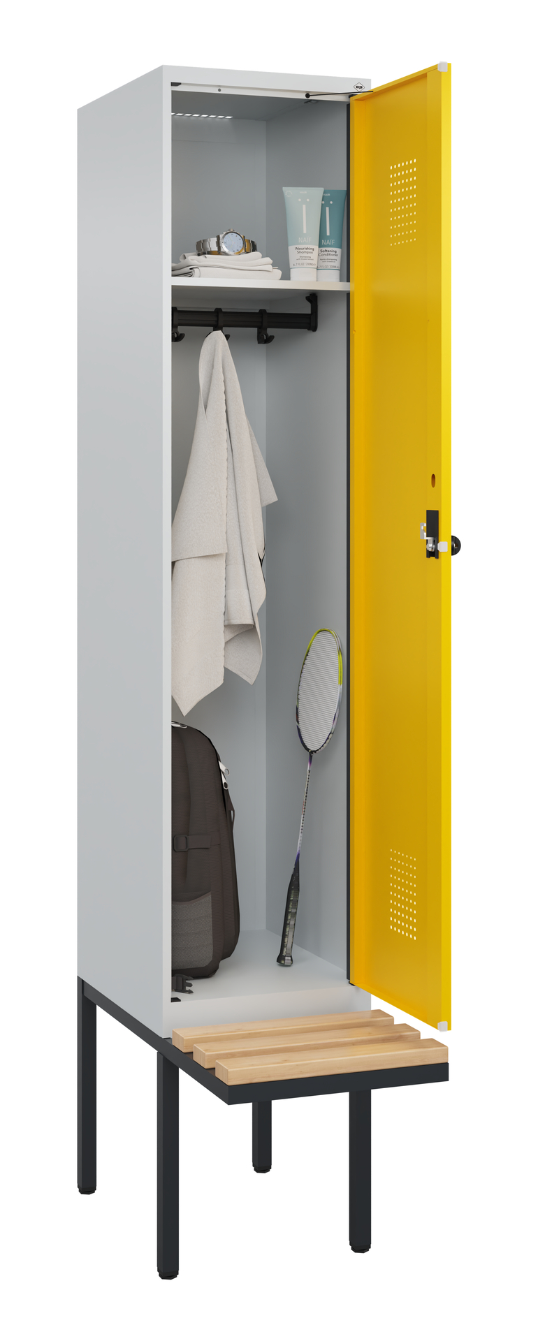 C+P Spind Evolo PLUS, Bank, 1 Abteile, 2120x400x81