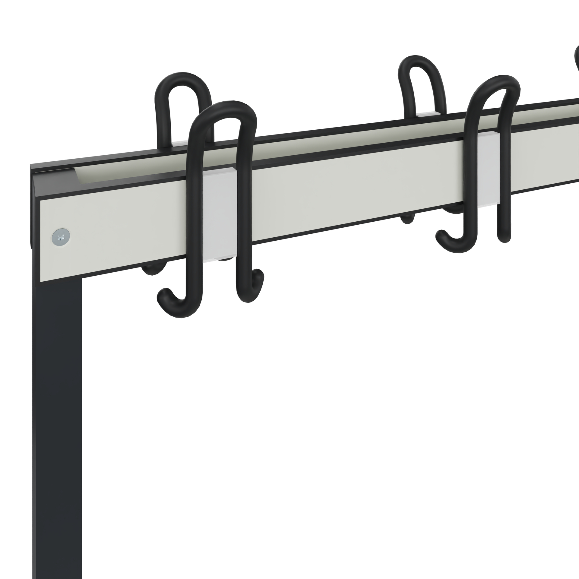 C+P Garderobenbank Solid HPL, 1716x2000x770mm, 7021/VK741