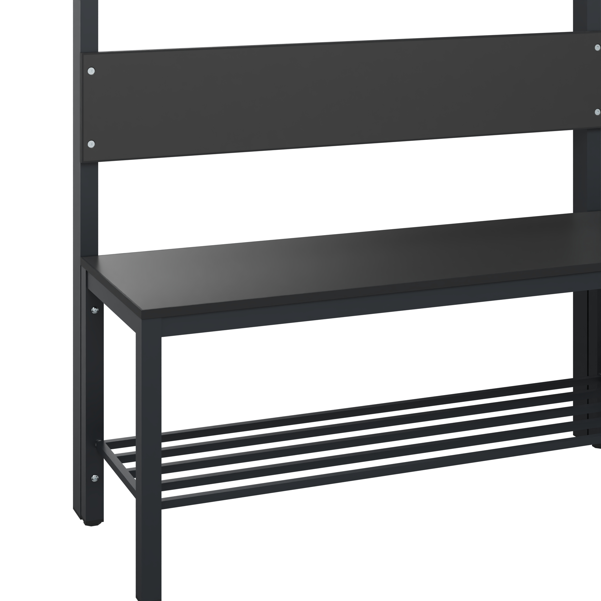 C+P Garderobenbank Solid HPL, 1716x2000x412mm, 7021/VK008