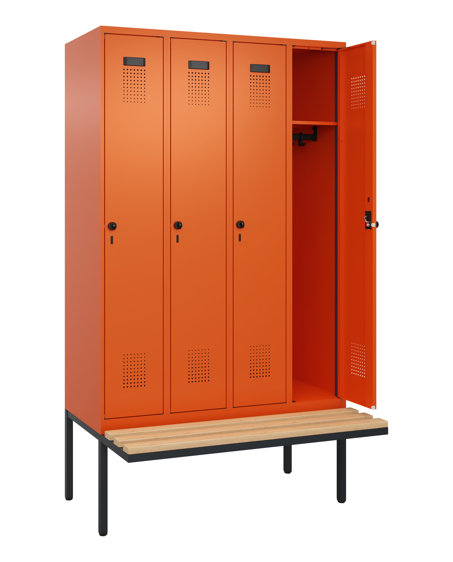 C+P Spind Evolo PLUS, Bank, 4 Abteile, 2120x1200x8