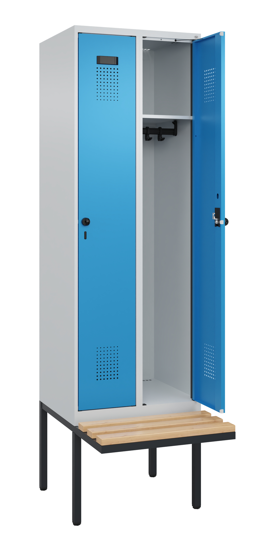 C+P Spind Evolo PLUS, Bank, 2 Abteil, 2120x600x815
