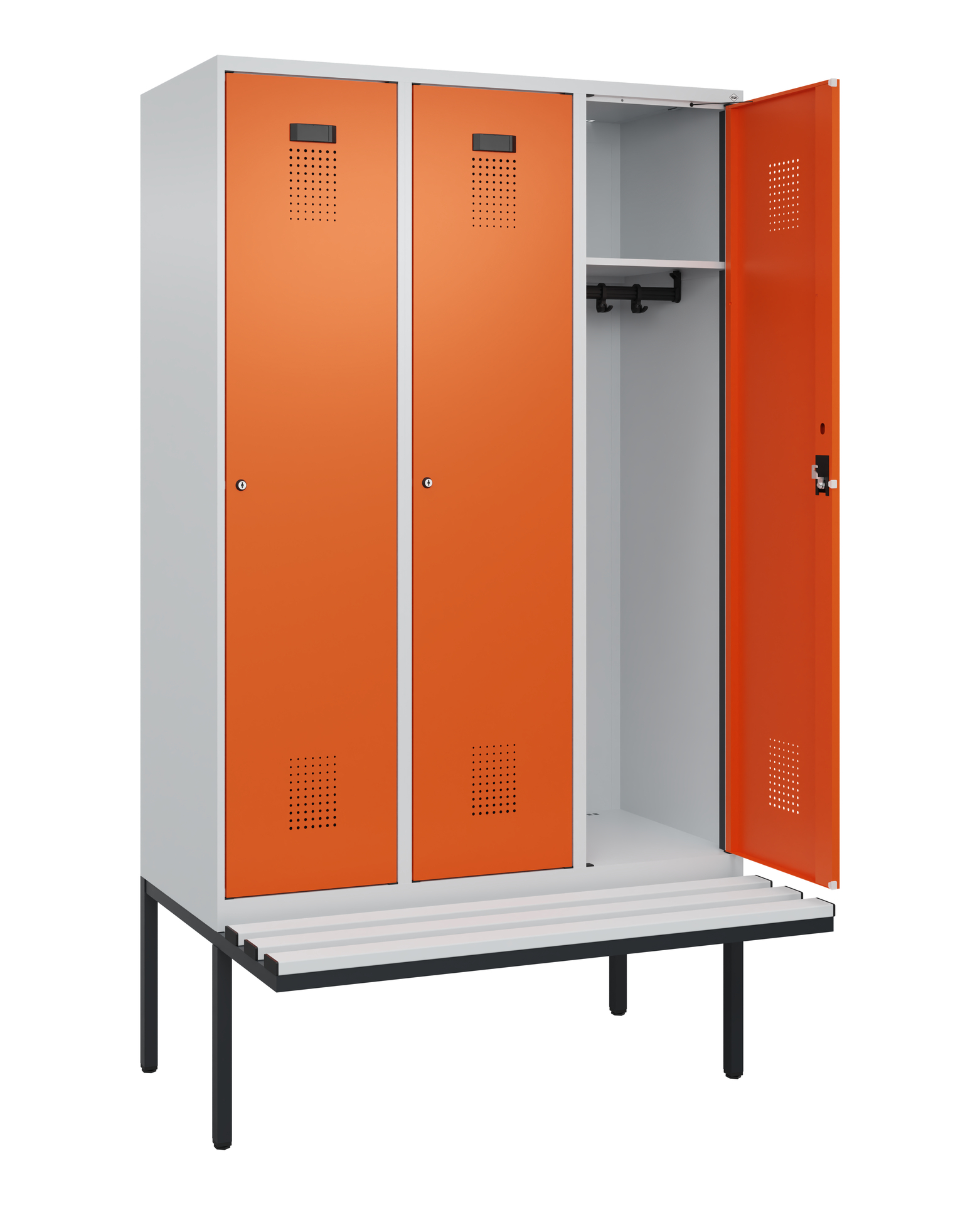 C+P Spind Evolo PLUS, Bank, 3 Abteile, 2120x1200x8