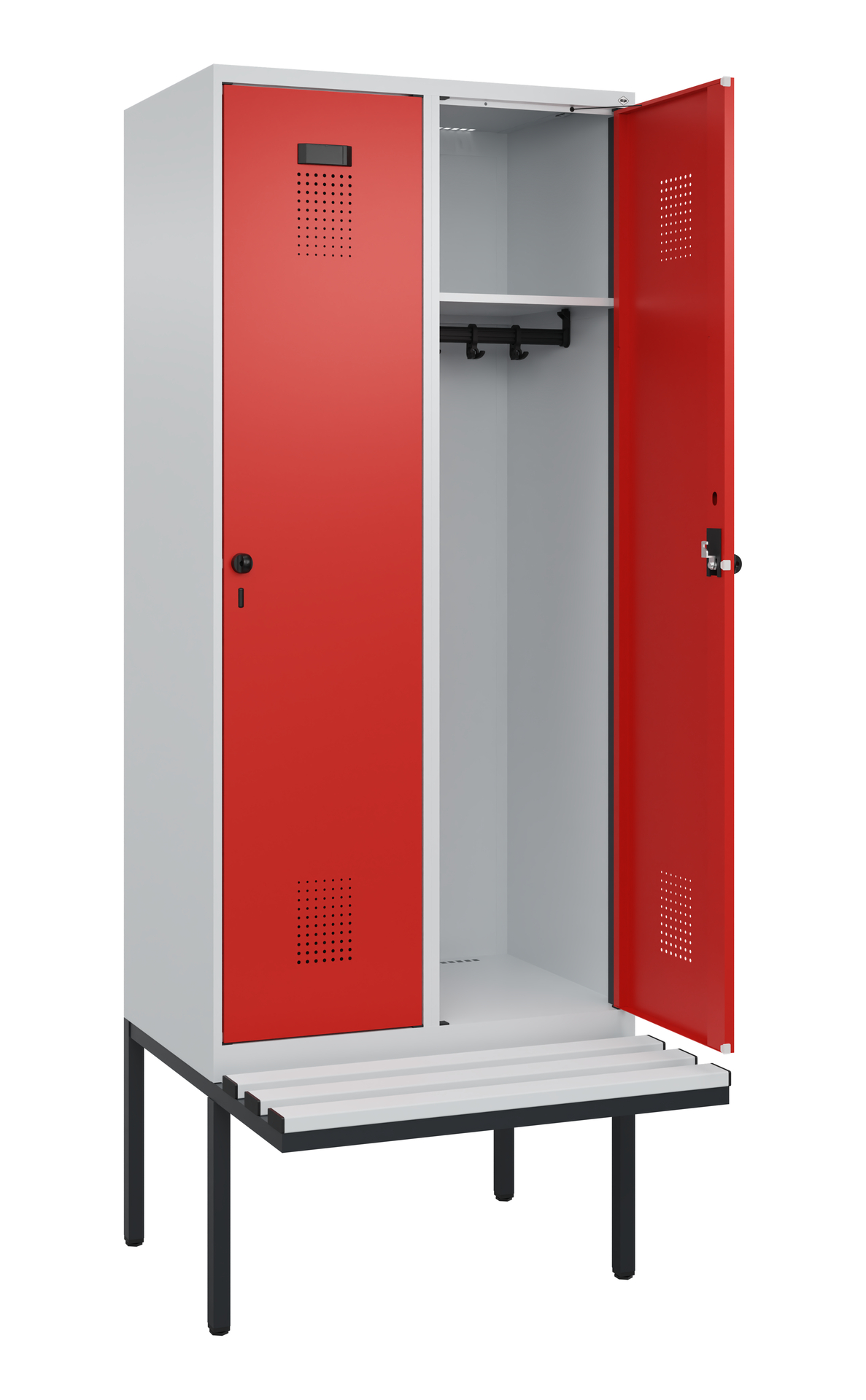 C+P Spind Evolo PLUS, Bank, 2 Abteile, 2120x800x81