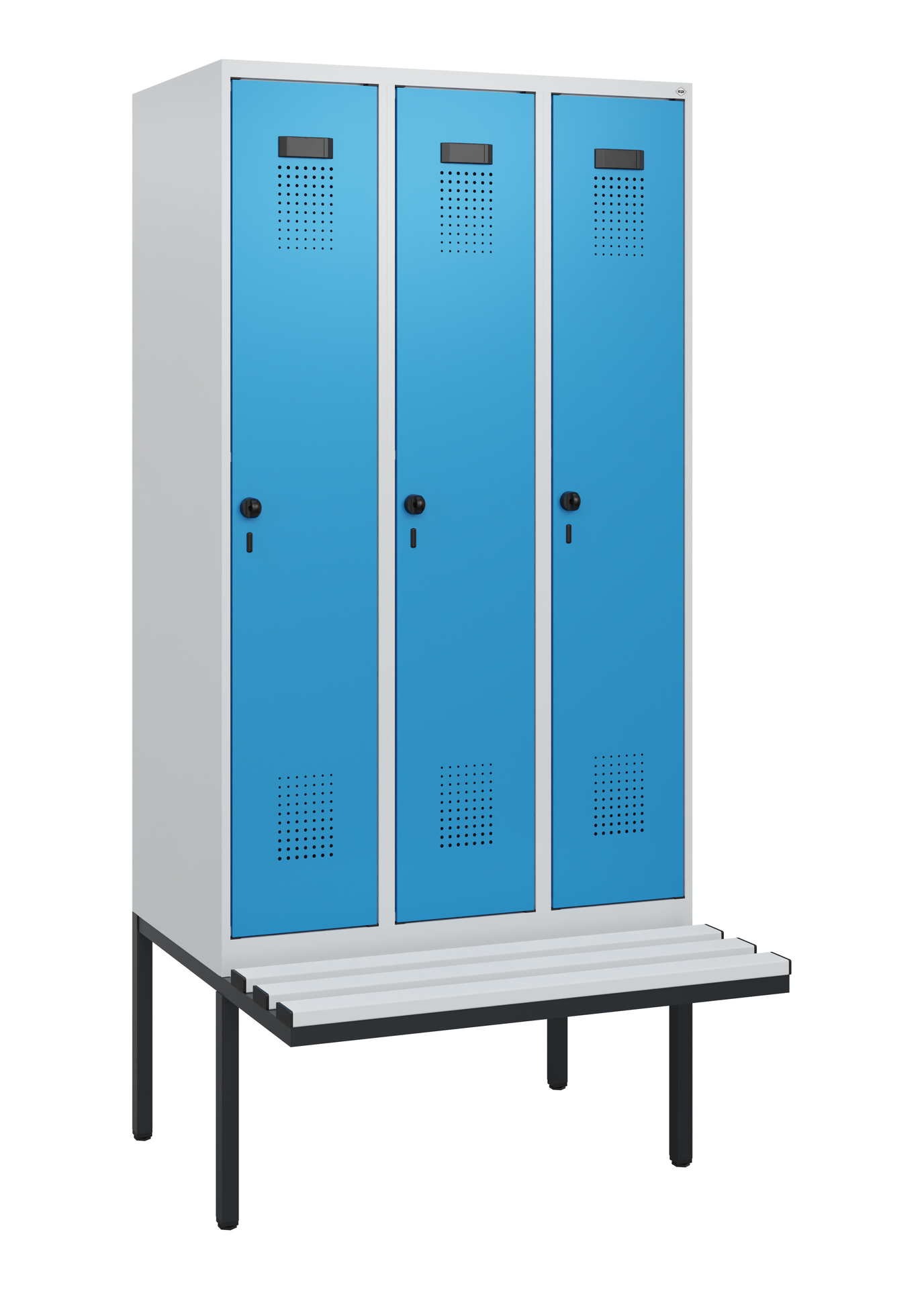 C+P Spind Evolo PLUS, Bank, 3 Abteile, 1950x900x81