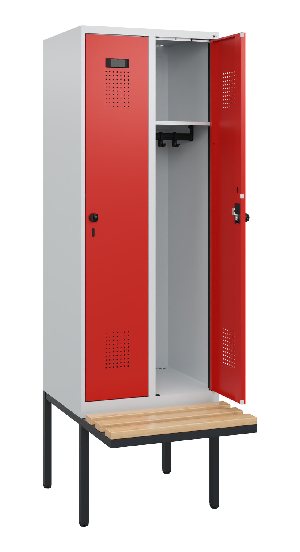 C+P Spind Evolo PLUS, Bank, 2 Abteile, 1950x600x81