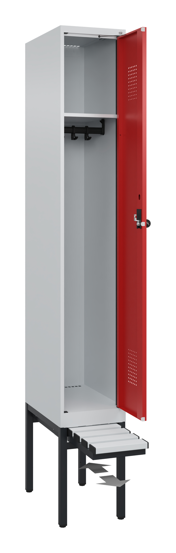 C+P Spind Evolo PLUS, Bank, 1 Abteil, 2120x300x815mm