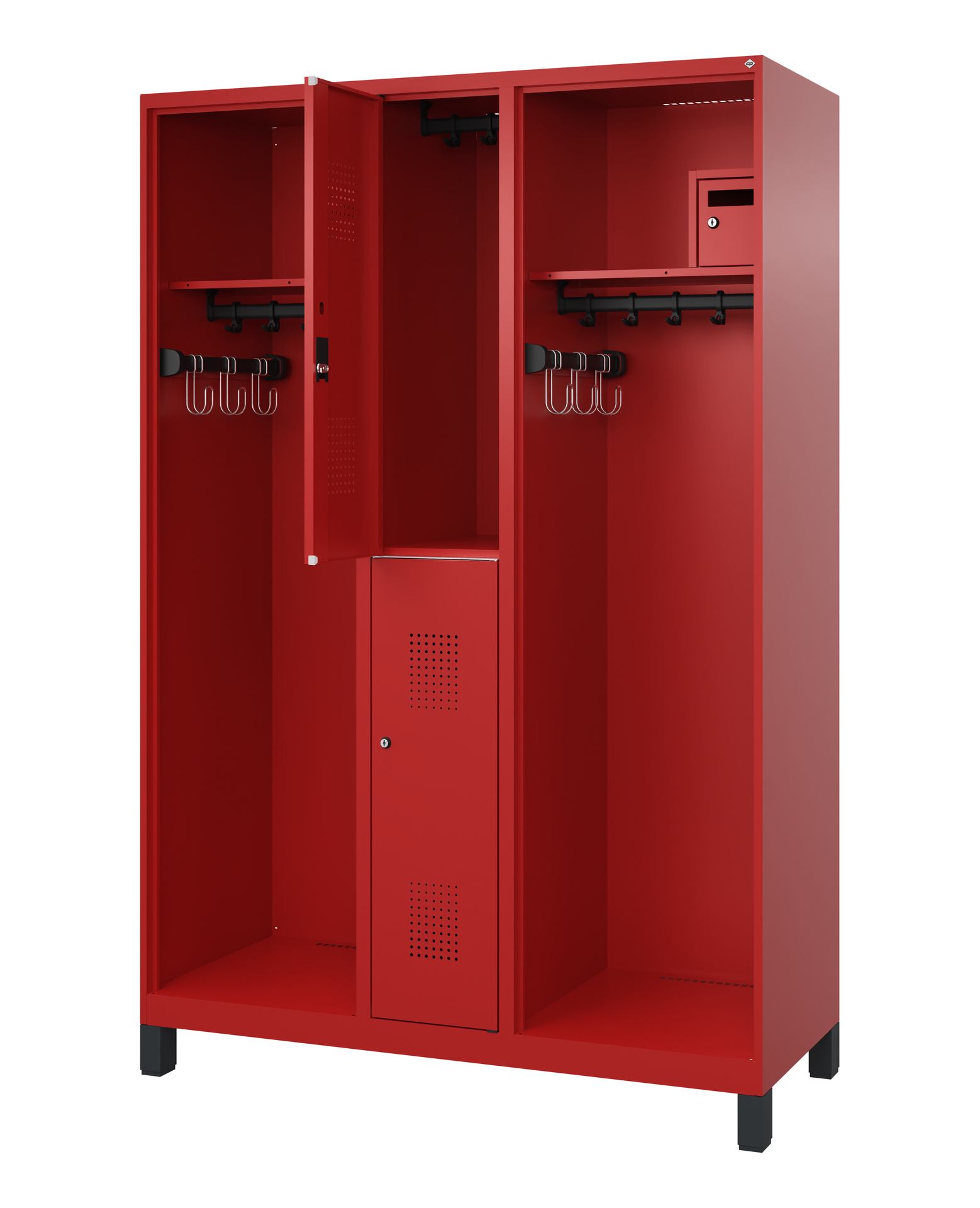 C+P Feuerwehrspind Maxi, 2 Fächer, 1850x1300x500mm