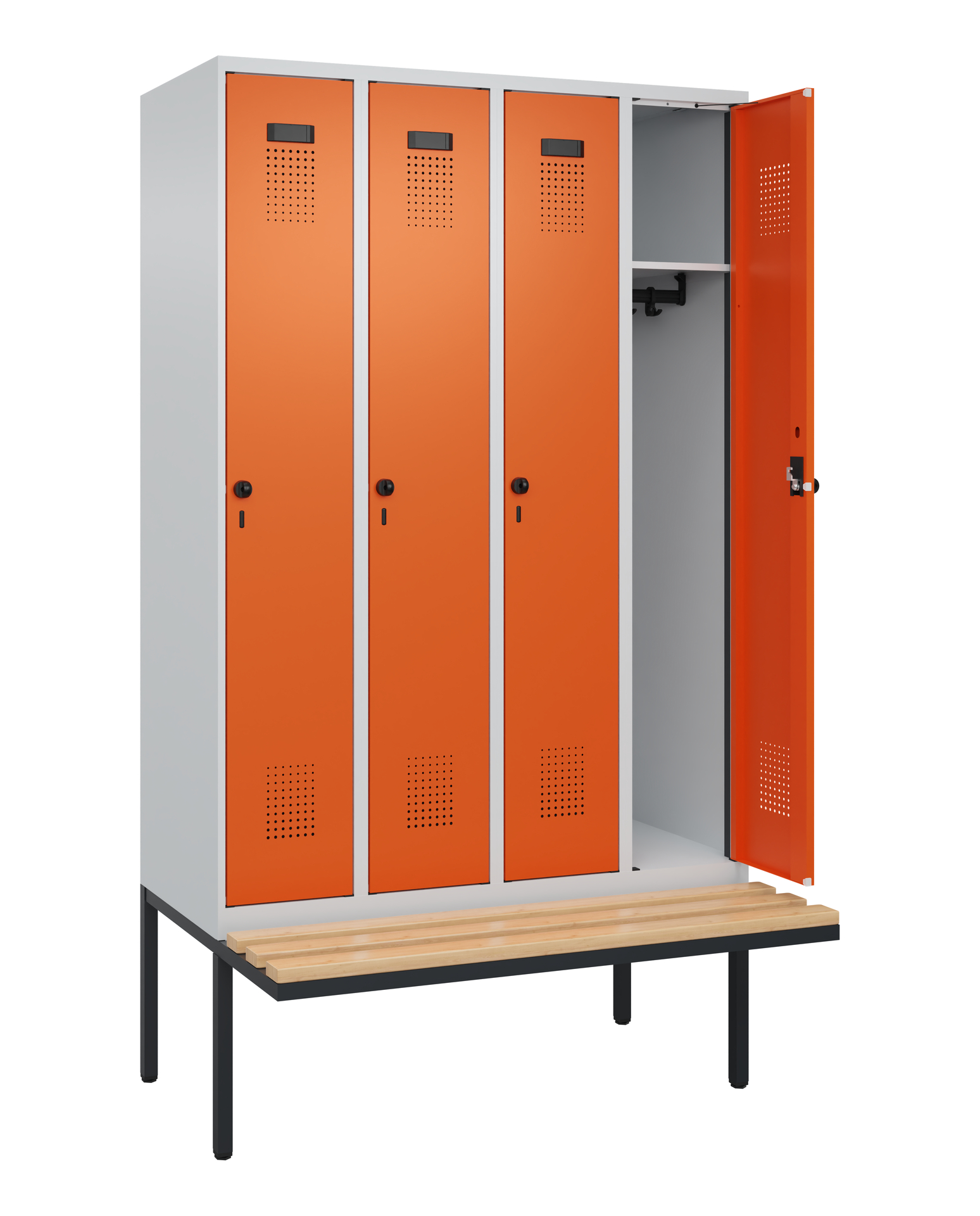 C+P Spind Evolo PLUS, Bank, 4 Abteile, 2120x1200x8