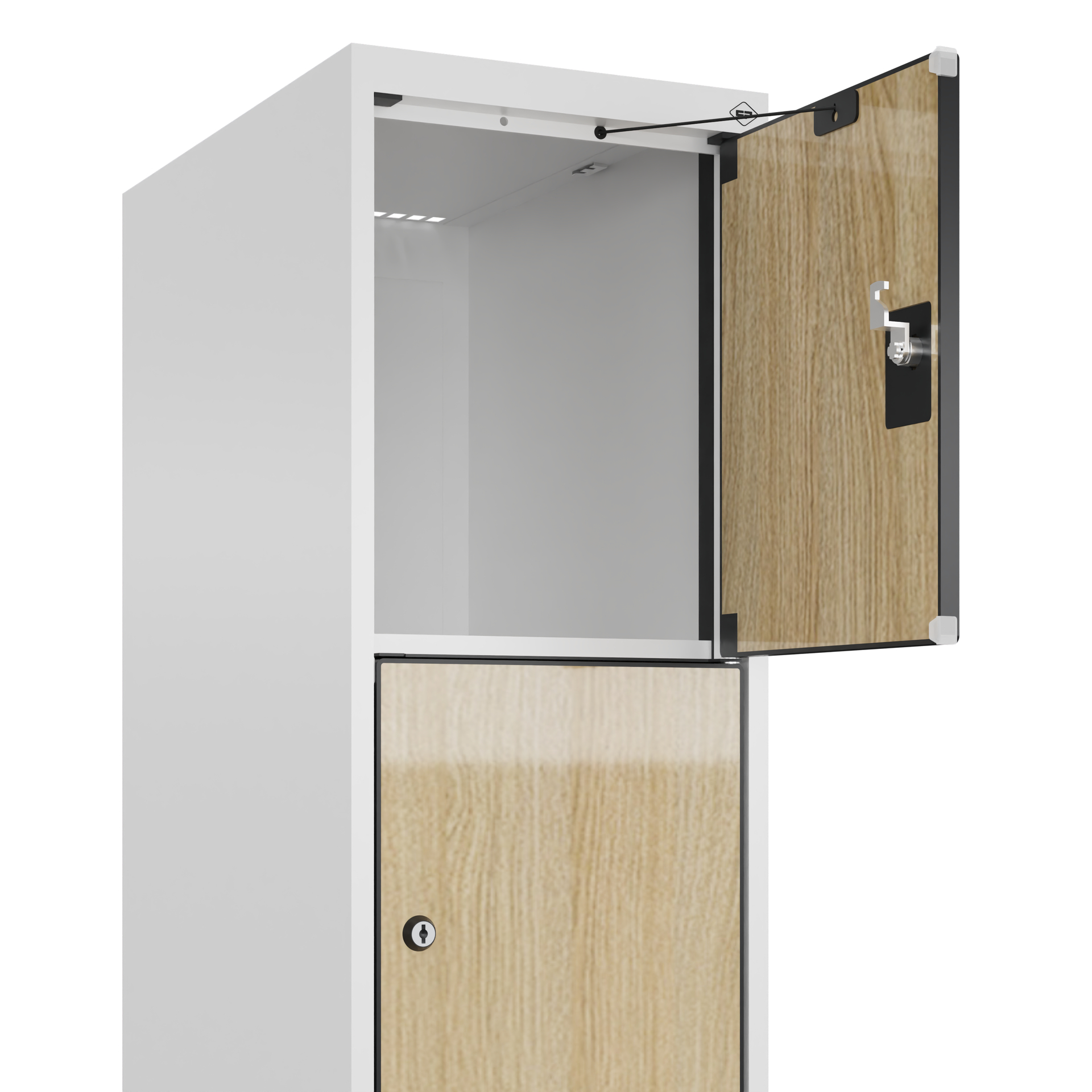 C+P Schlie�fachschrank Evolo PLUS, F��e, 5 F�cher, 1950x300x500mm