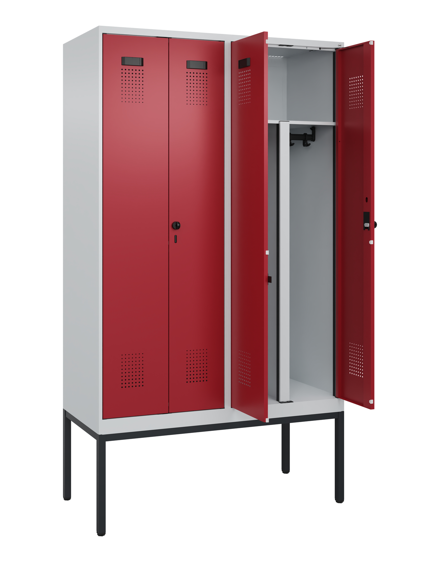 C+P PSA Doppel-Spind Evolo PLUS, Gestell, 4 Abteil