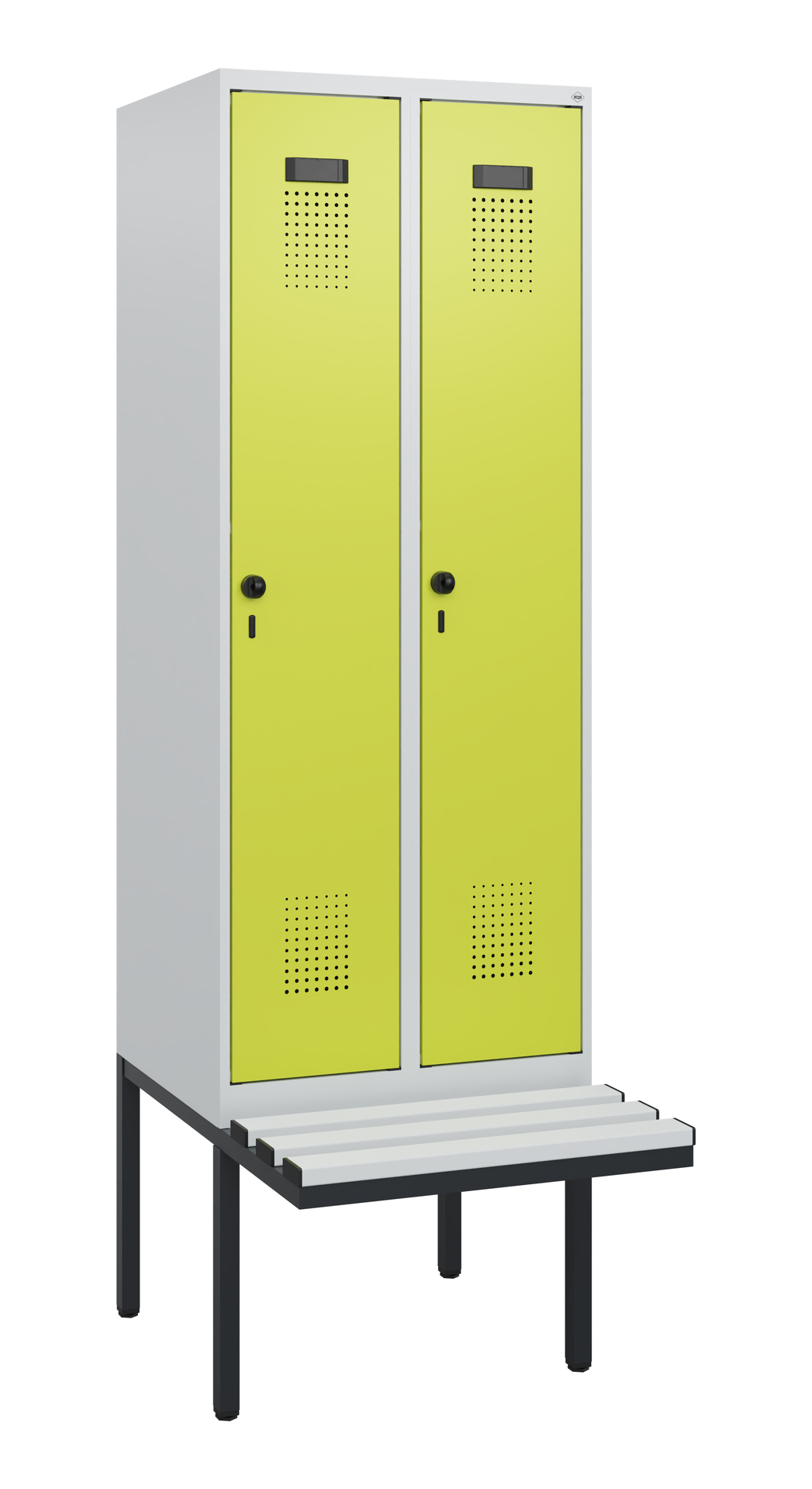 C+P Spind Evolo PLUS, Bank, 2 Abteile, 1950x600x81