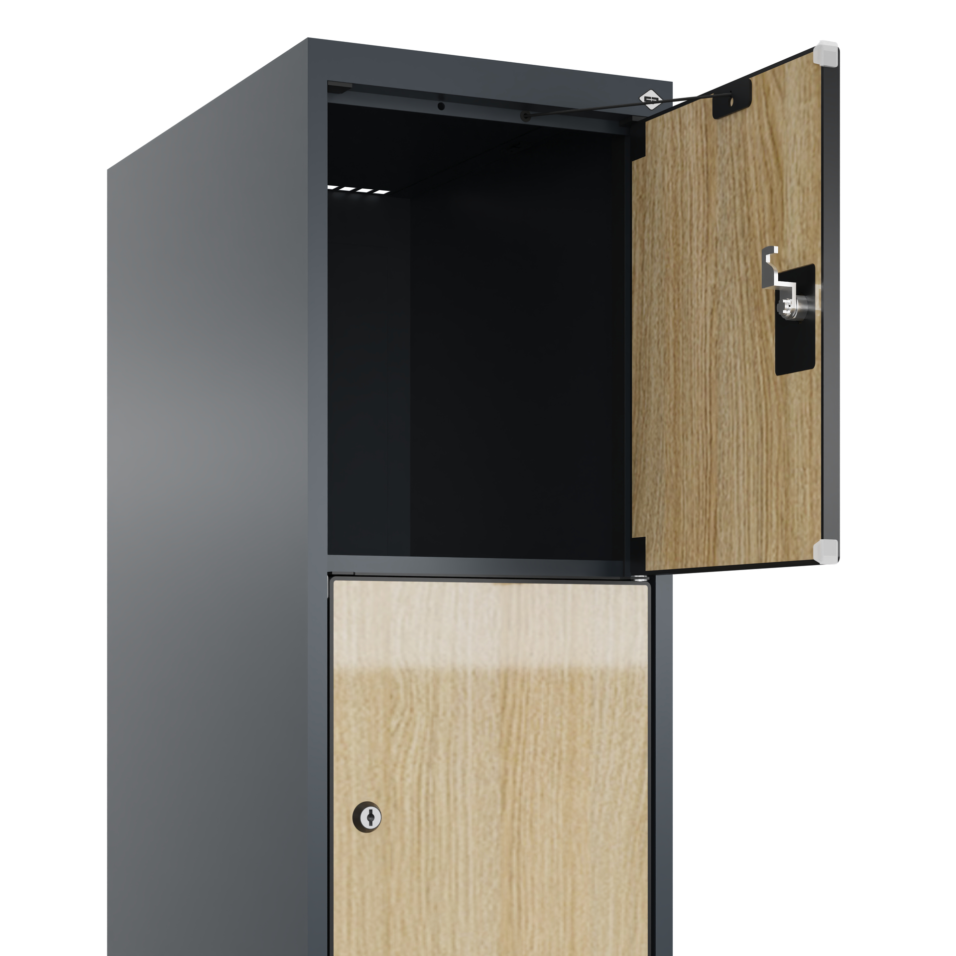 C+P Schlie�fachschrank Evolo PLUS, Sockel, 5 F�cher, 1950x300x500mm