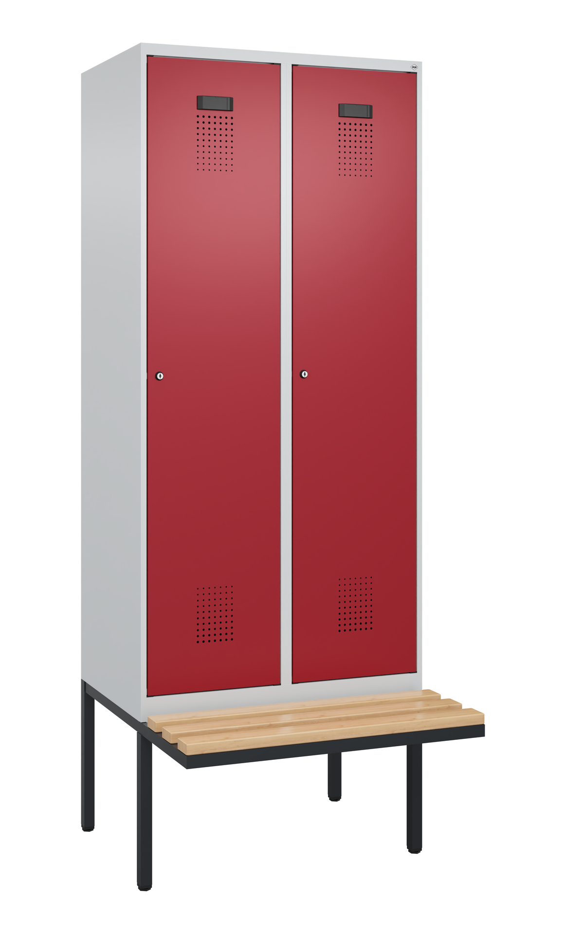 C+P Spind Evolo PLUS, Bank, 2 Abteile, 2120x800x81