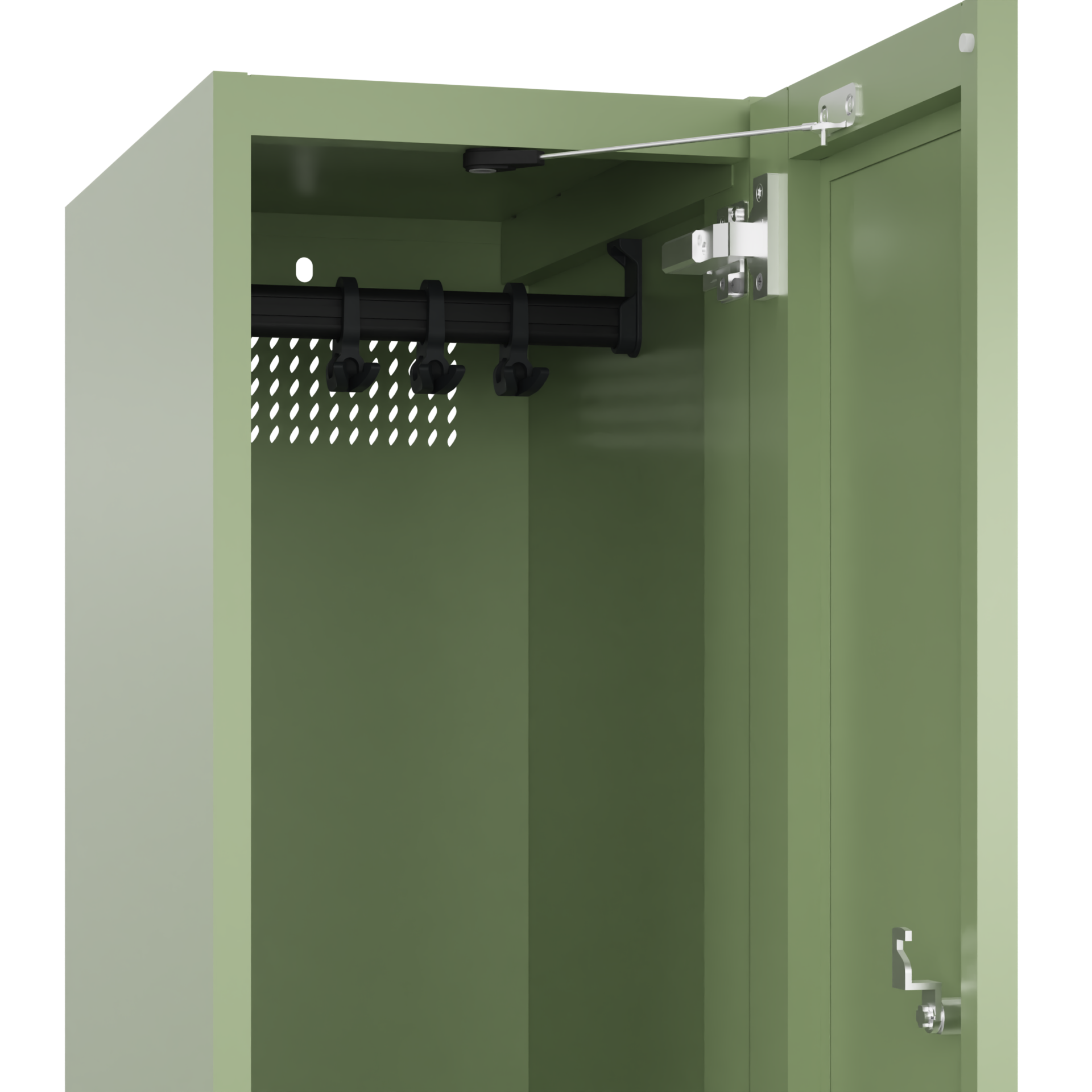 C+P Doppelstöckiger Spind, Cambio, 2 Fach, Bank, 2120x300x815mm, 9016/VK427