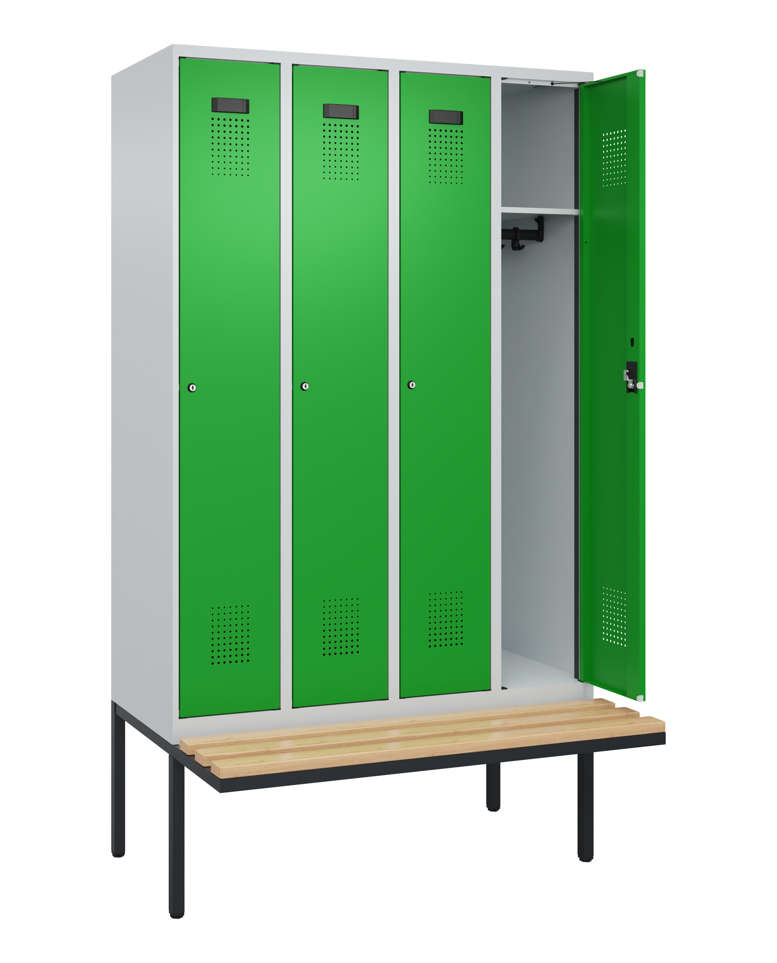 C+P Spind Evolo PLUS, Bank, 4 Abteile, 2120x1200x8