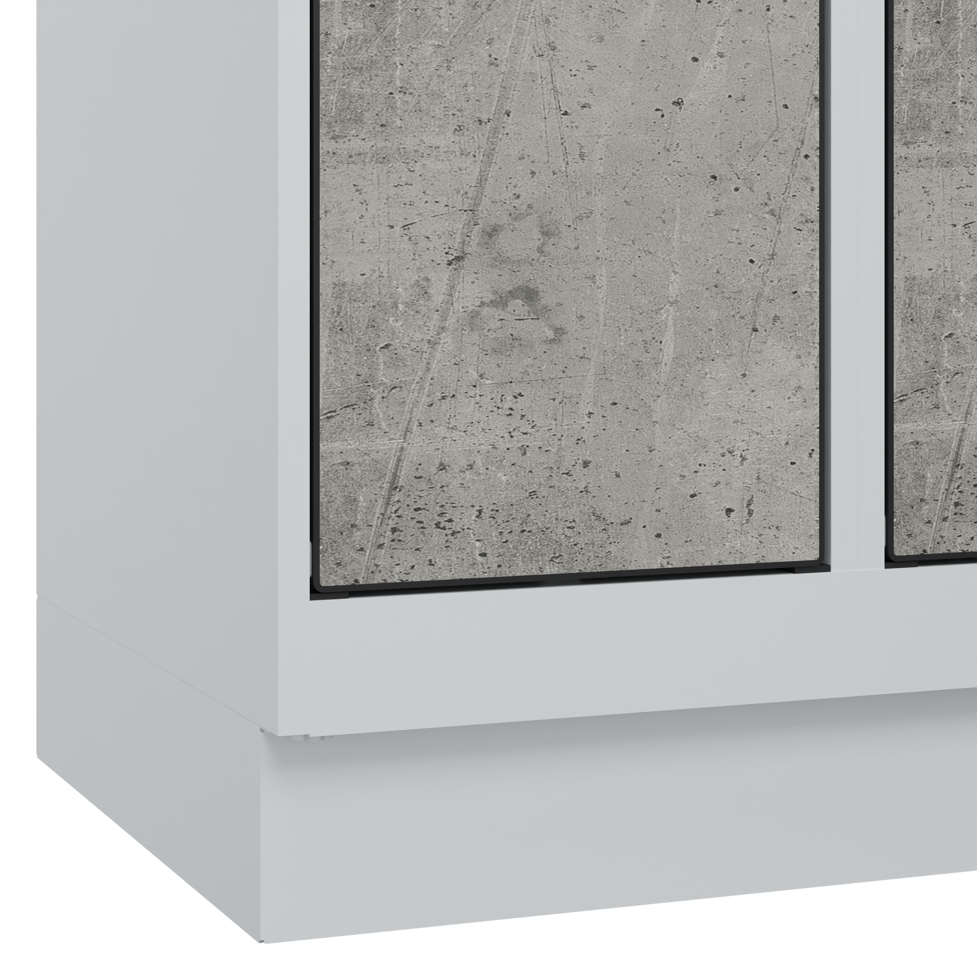 C+P Schlie�fachschrank Evolo PLUS, Sockel, 4 F�cher, 1950x300x500mm