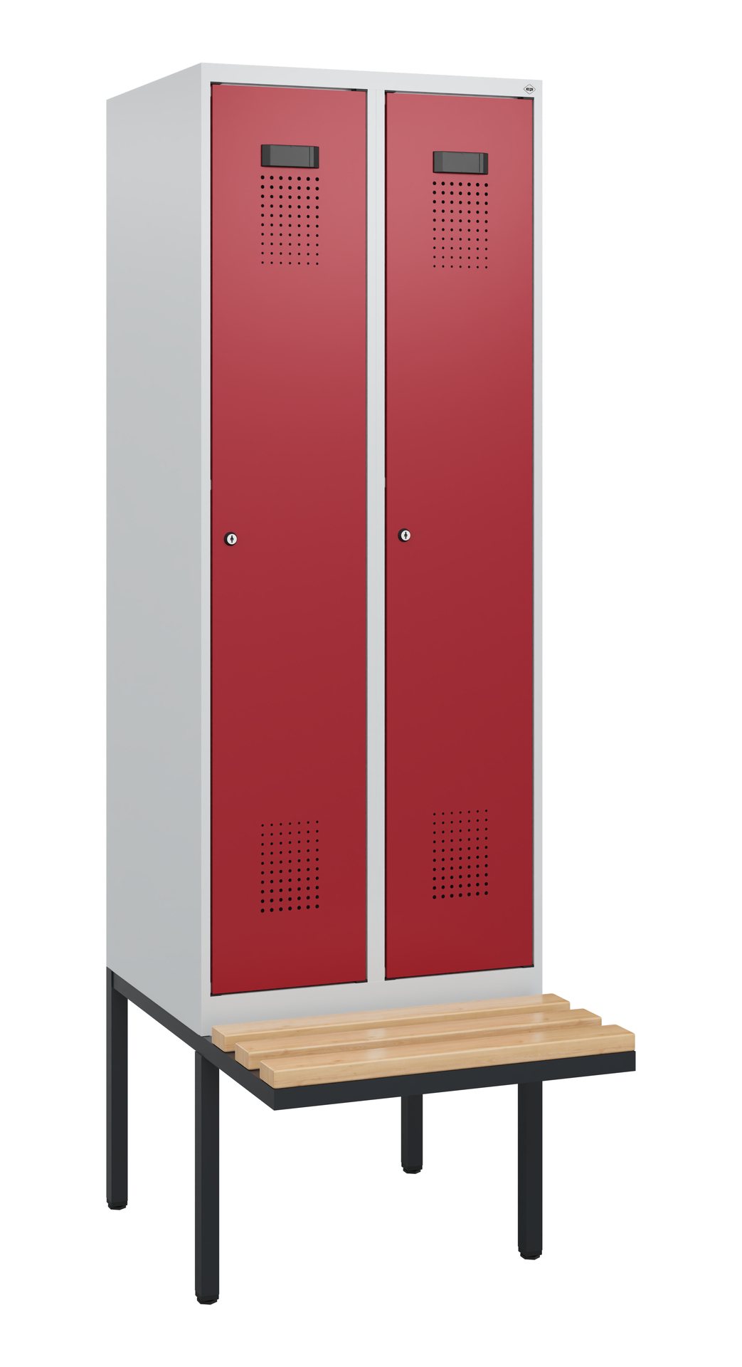 C+P Spind Evolo PLUS, Bank, 2 Abteile, 1950x600x81