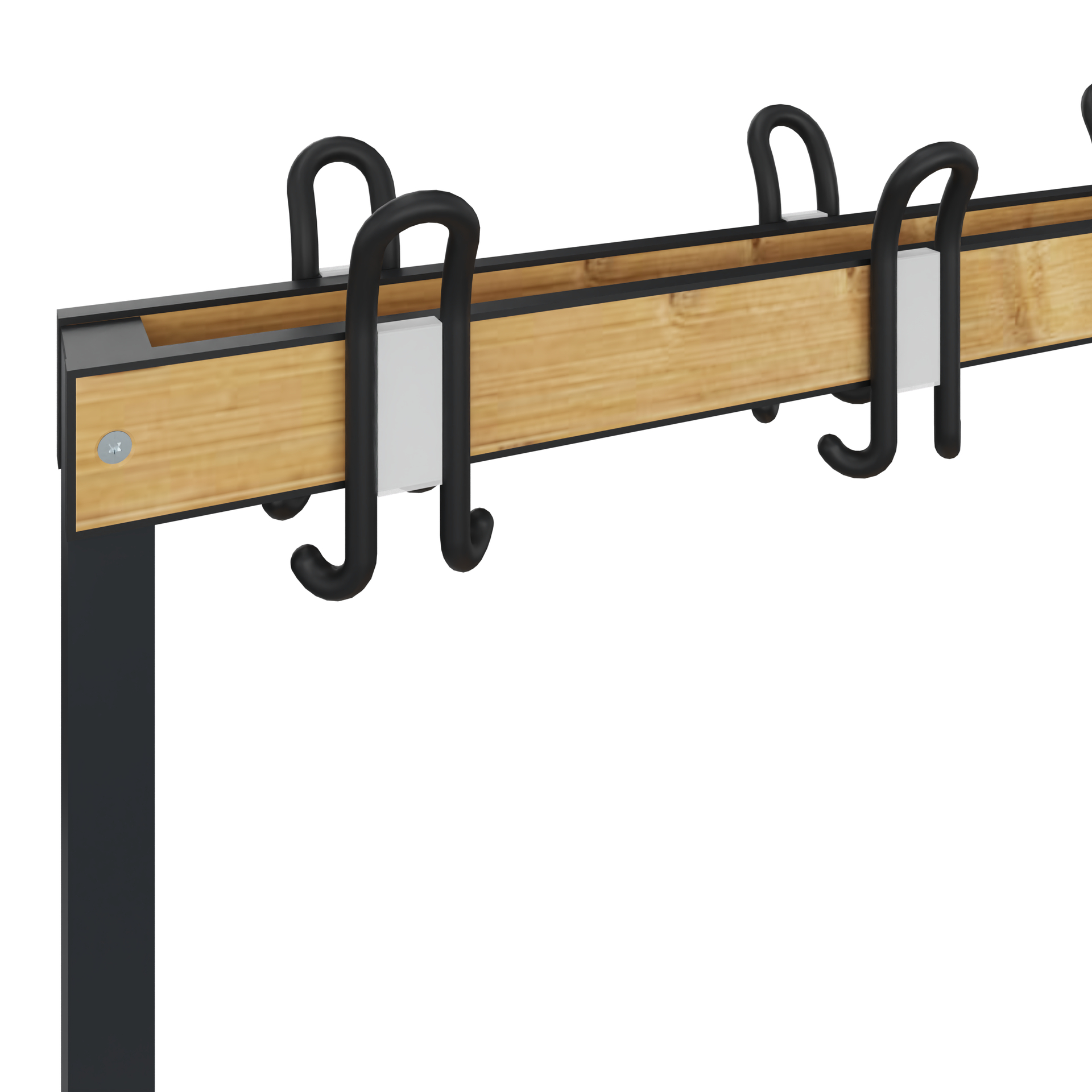 C+P Garderobenbank Solid HPL, 1716x1500x770mm, 7021/VK039