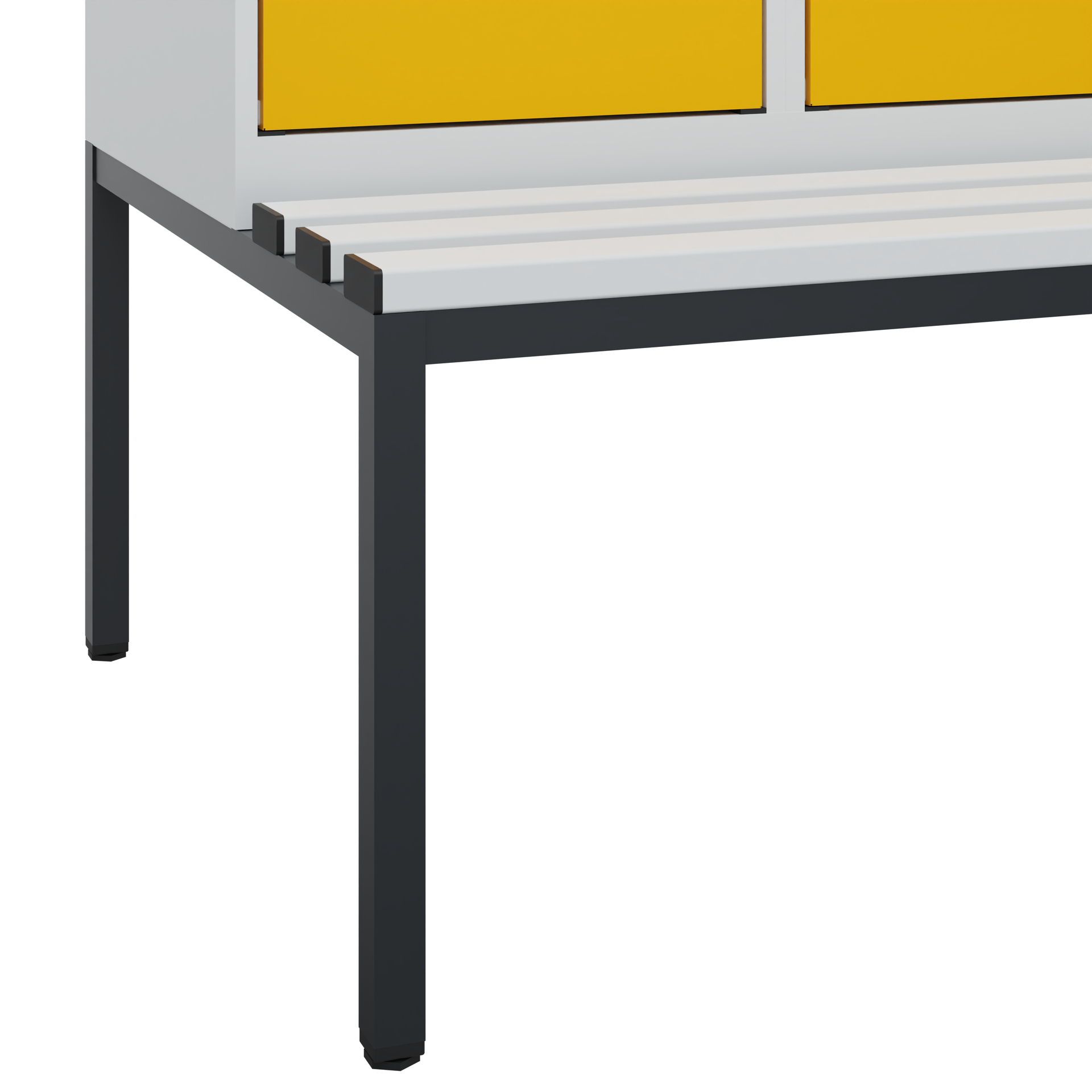 C+P Doppelstock-Spind Evolo PLUS, Bank, 2 Fächer, 