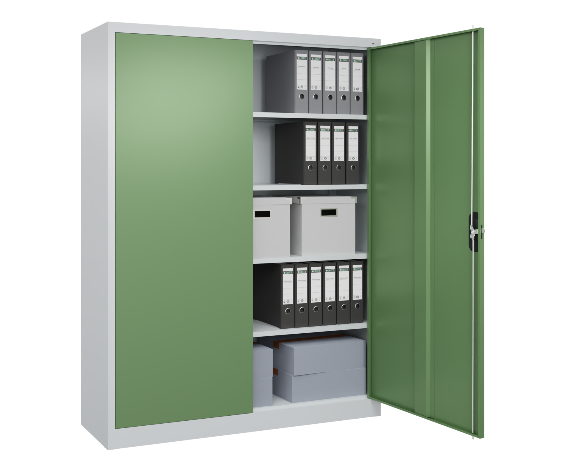 C+P Büroschrank, Acurado, 1950x1500x400mm, 7035/6011