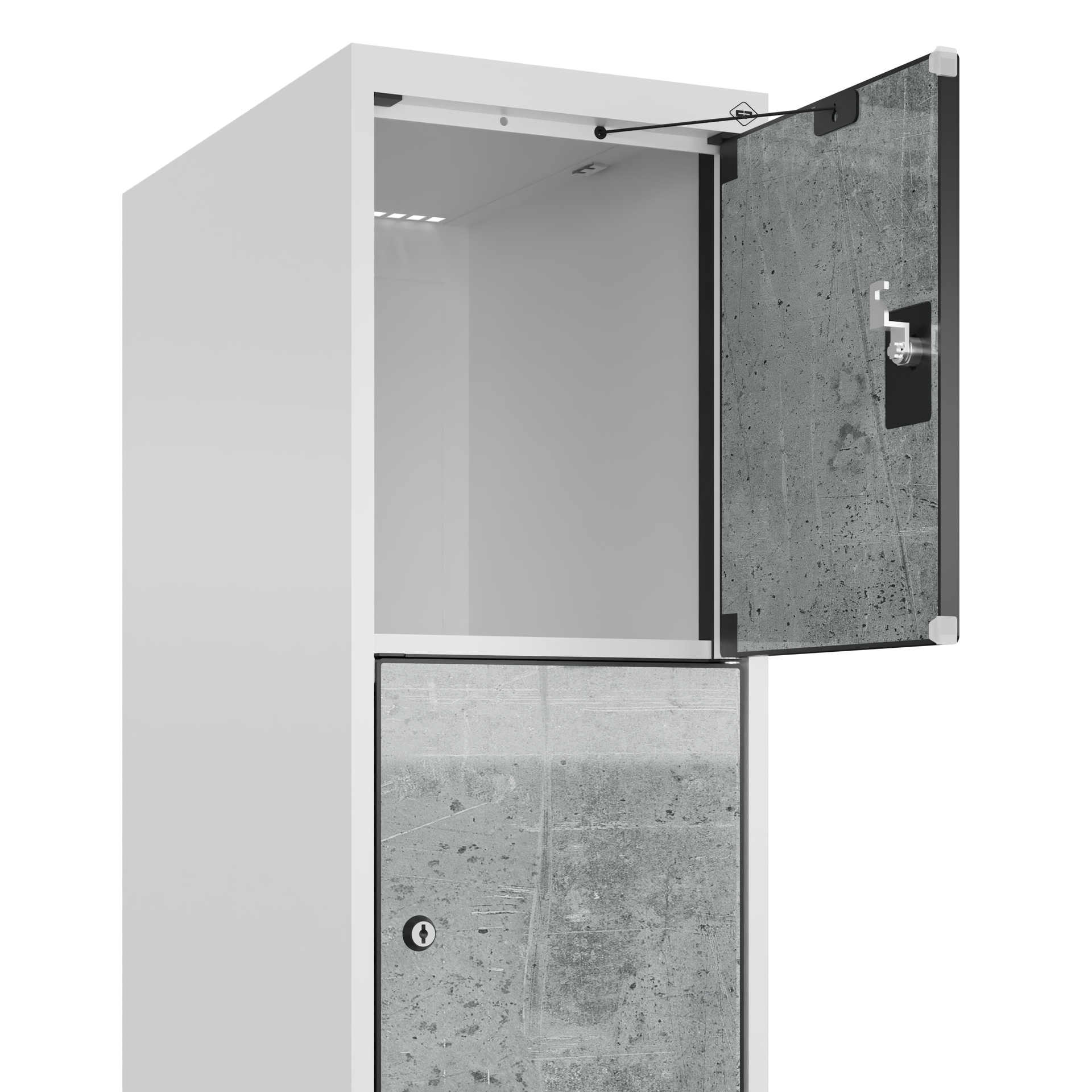 C+P Schlie�fachschrank Evolo PLUS, F��e, 5 F�cher, 1950x300x500mm
