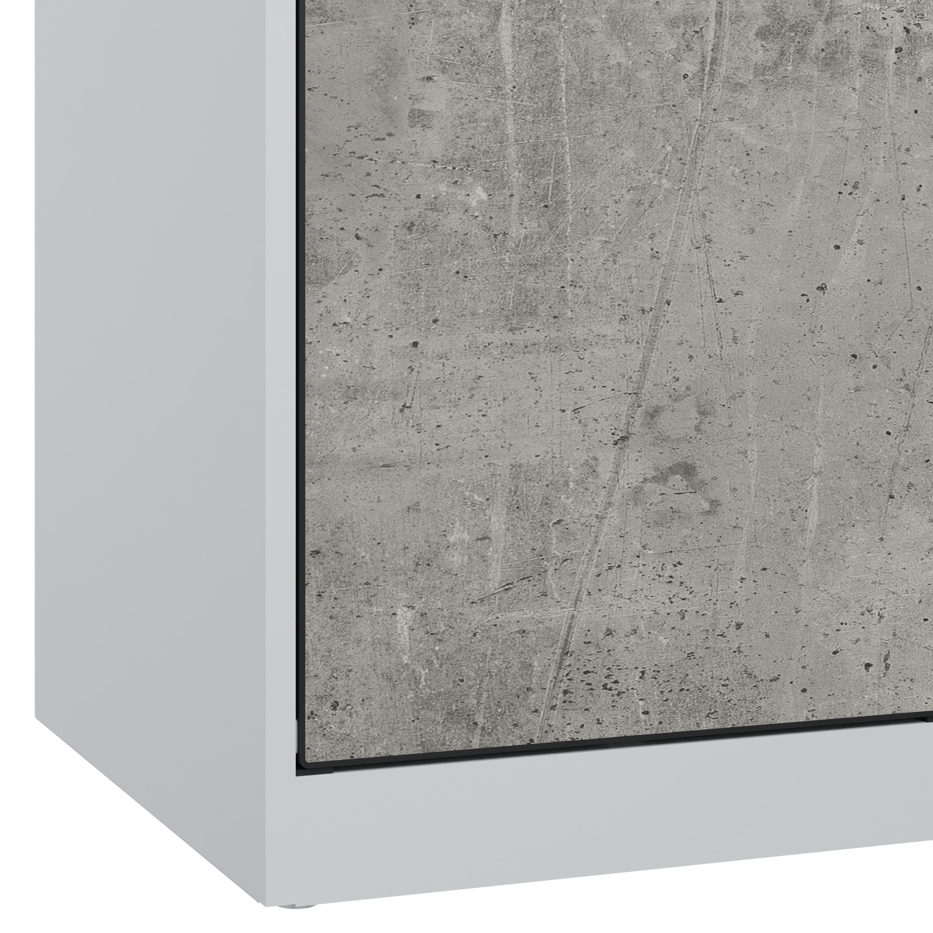 C+P Doppelst�ckiger Spind Evolo PLUS, 2 F�cher, 1850x400x500mm