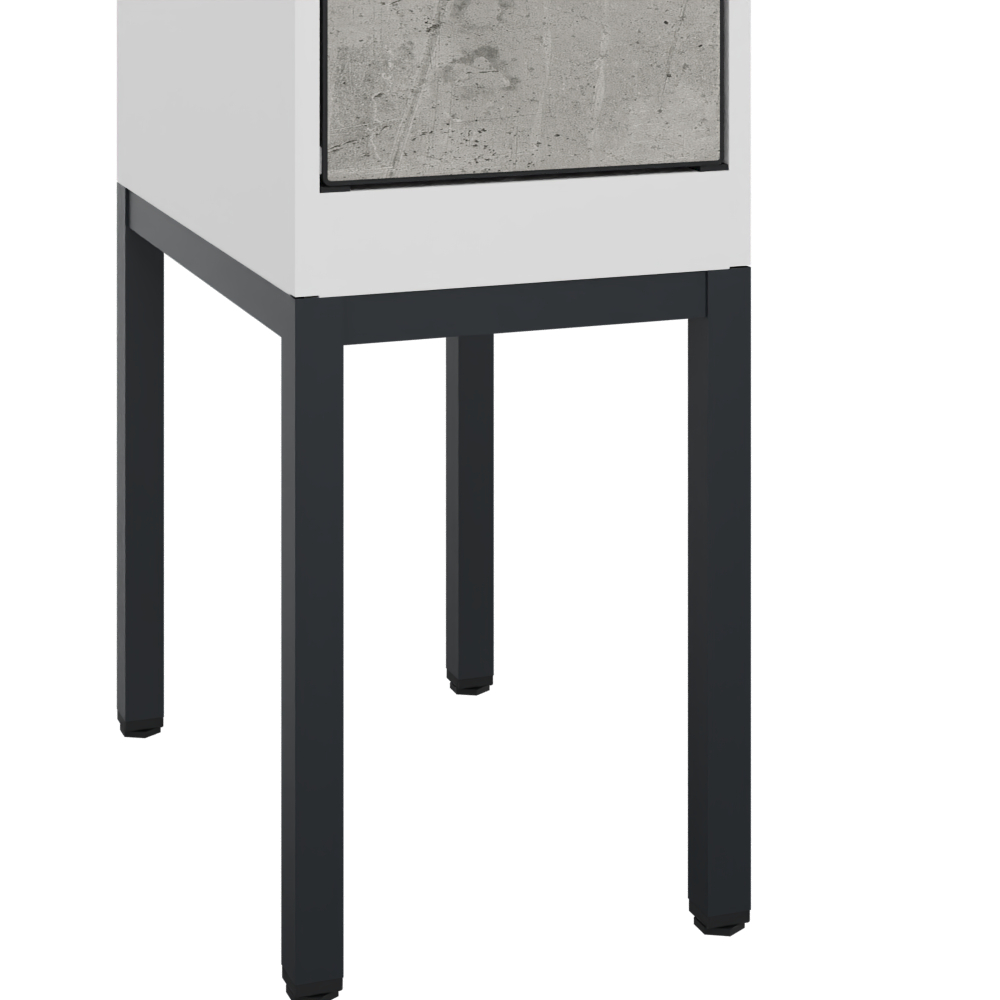 C+P Spind Evolo PLUS, Gestell, 2 Abteile, 2120x600x500mm