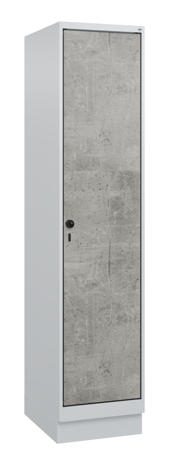 C+P Spind Evolo PLUS, Sockel, 1 Abteil, 1630x400x500mm