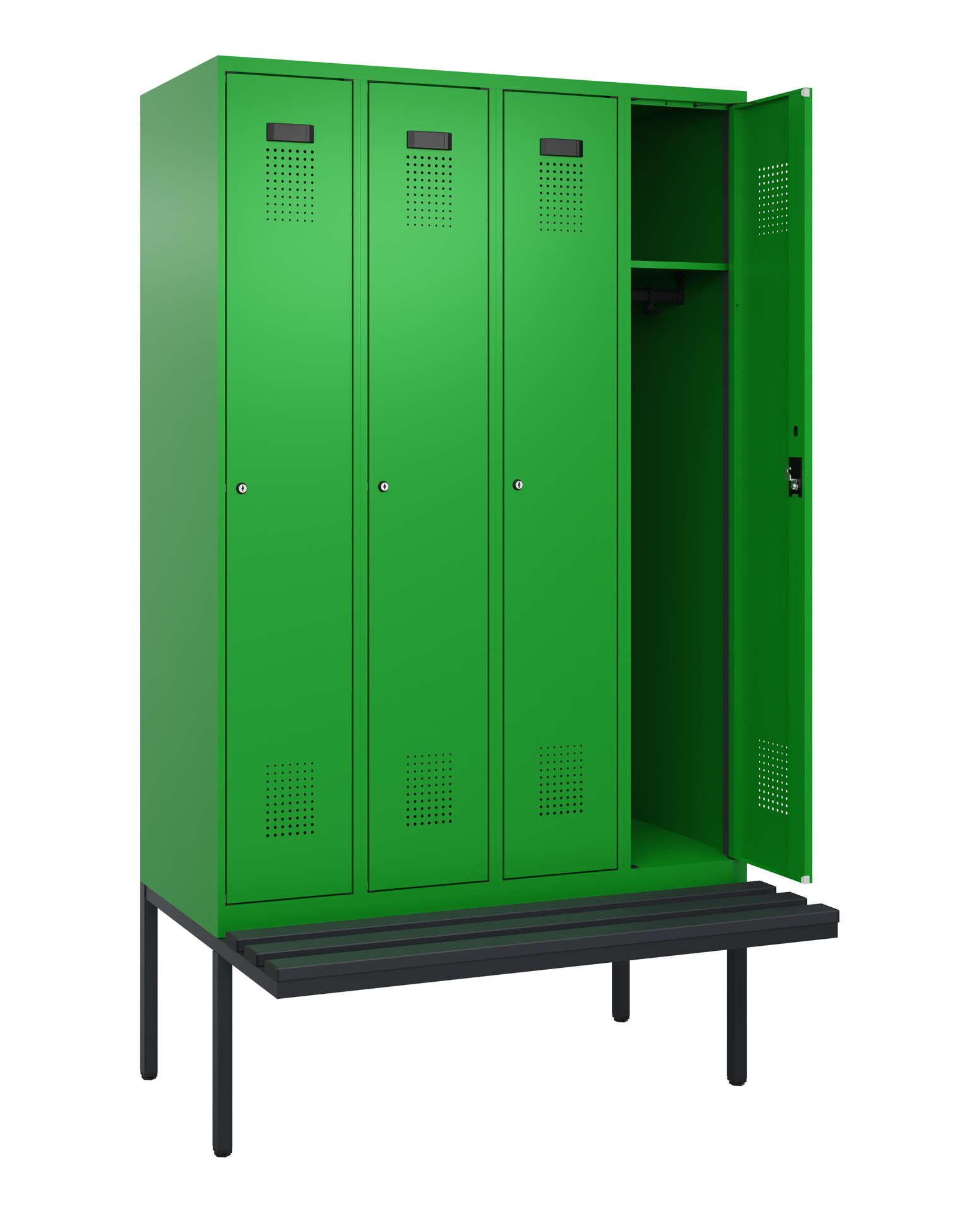 C+P Spind Evolo PLUS, Bank, 4 Abteile, 2120x1200x8