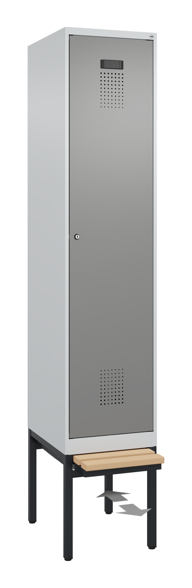 C+P Spind Evolo PLUS, Bank, 1 Abteil, 2120x400x815mm