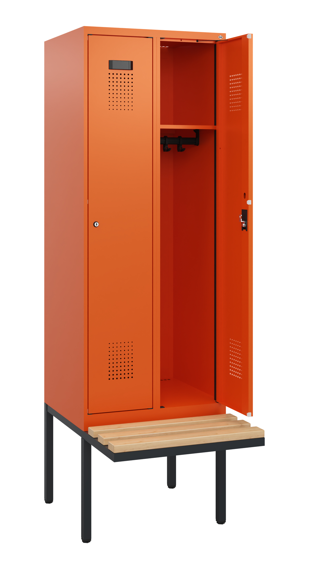 C+P Spind Evolo PLUS, Bank, 2 Abteile, 1950x600x81