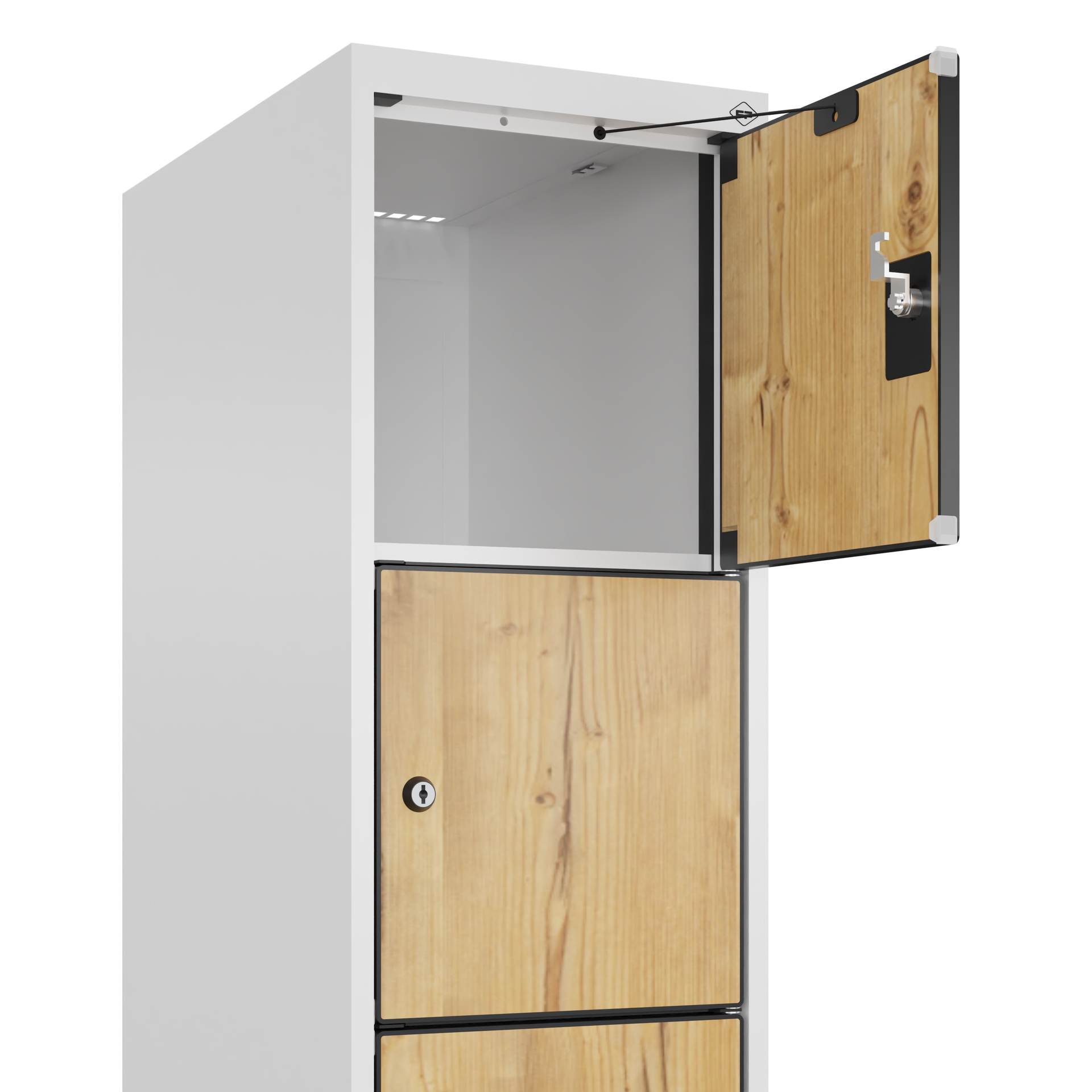 C+P Schlie�fachschrank Evolo PLUS, 6 F�cher, 1850x300x500mm