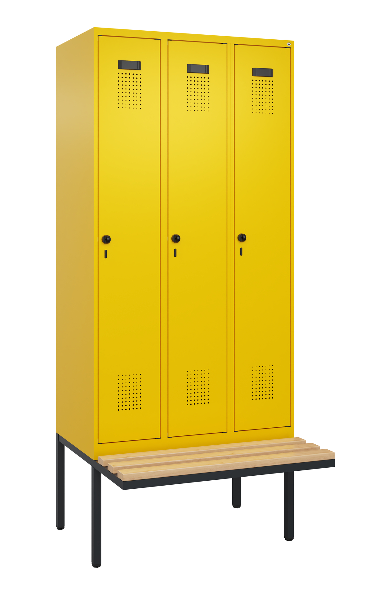 C+P Spind Evolo PLUS, Bank, 3 Abteile, 2120x900x81