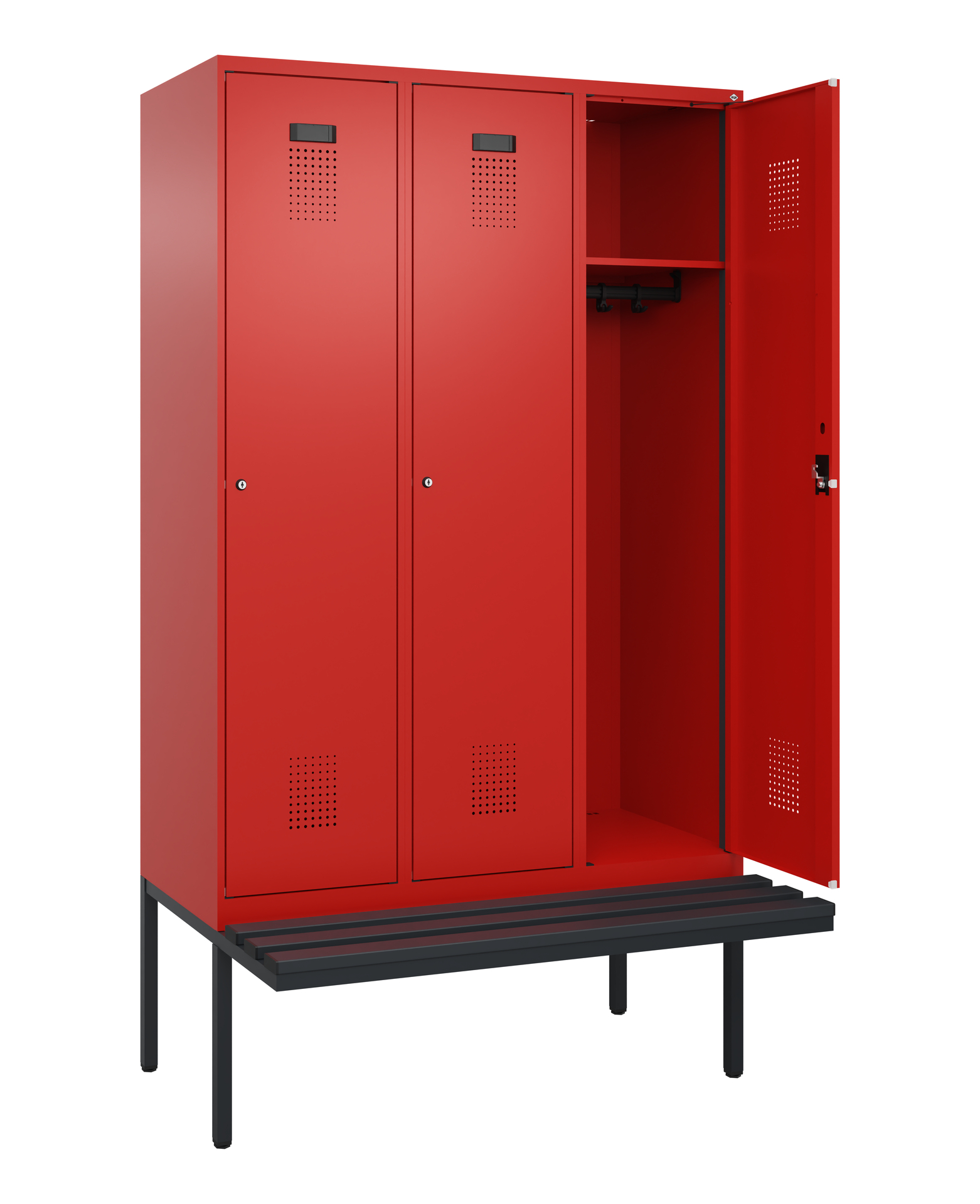 C+P Spind Evolo PLUS, Bank, 3 Abteile, 2120x1200x8