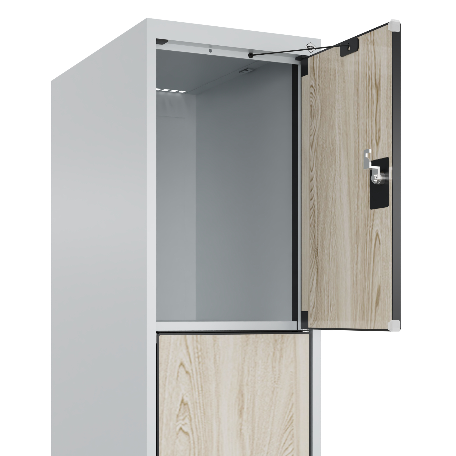 C+P Schlie�fachschrank Evolo PLUS, Sockel, 4 F�cher, 1950x300x500mm
