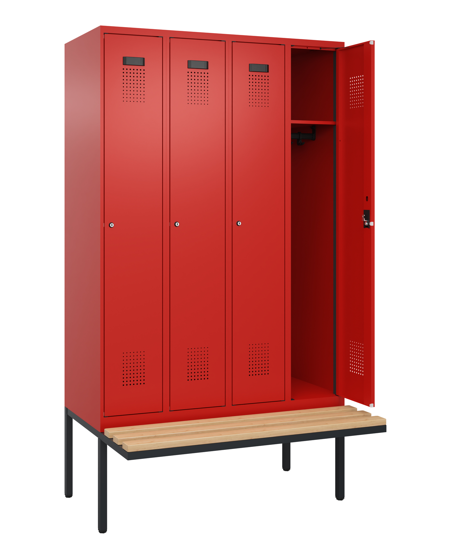 C+P Spind Evolo PLUS, Bank, 4 Abteile, 2120x1200x8