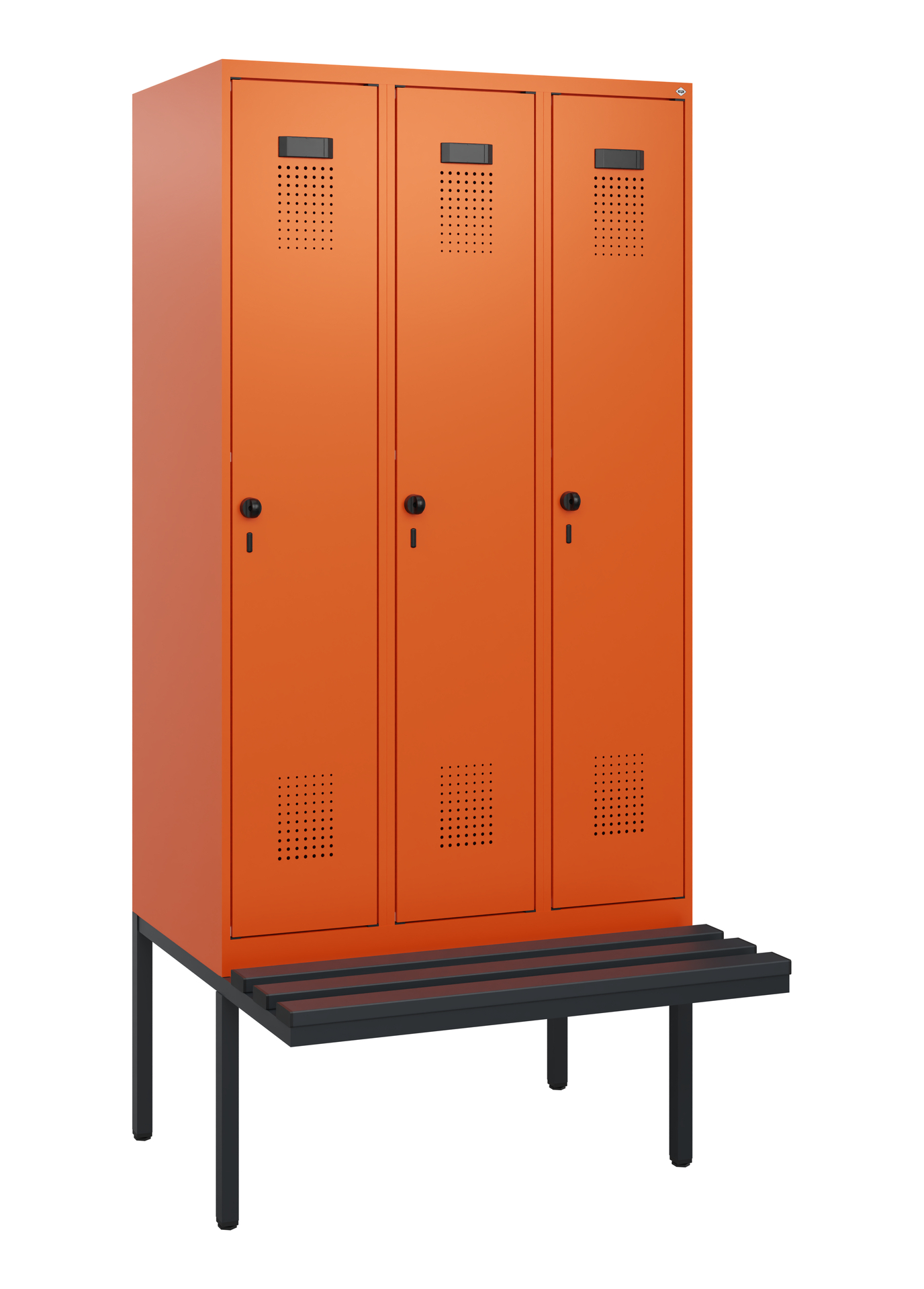 C+P Spind Evolo PLUS, Bank, 3 Abteile, 1950x900x81