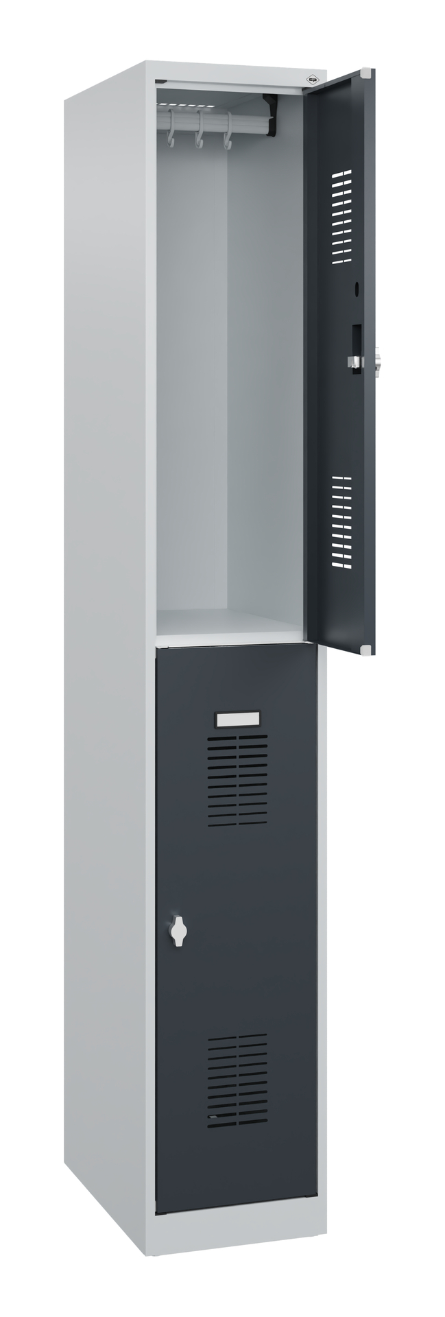 C+P Doppelstöckiger Spind Basis PLUS, 1 Abteil, 18