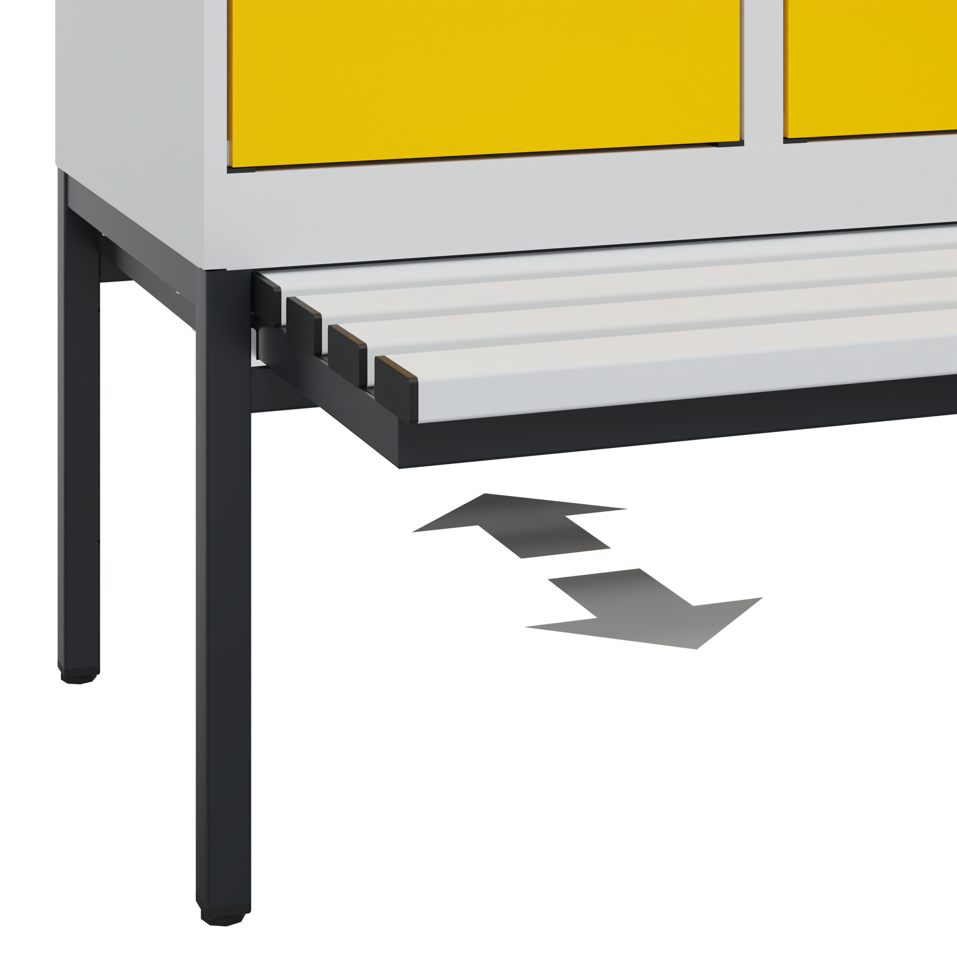 C+P Spind Evolo PLUS, Bank, 1 Abteil, 2120x400x815mm