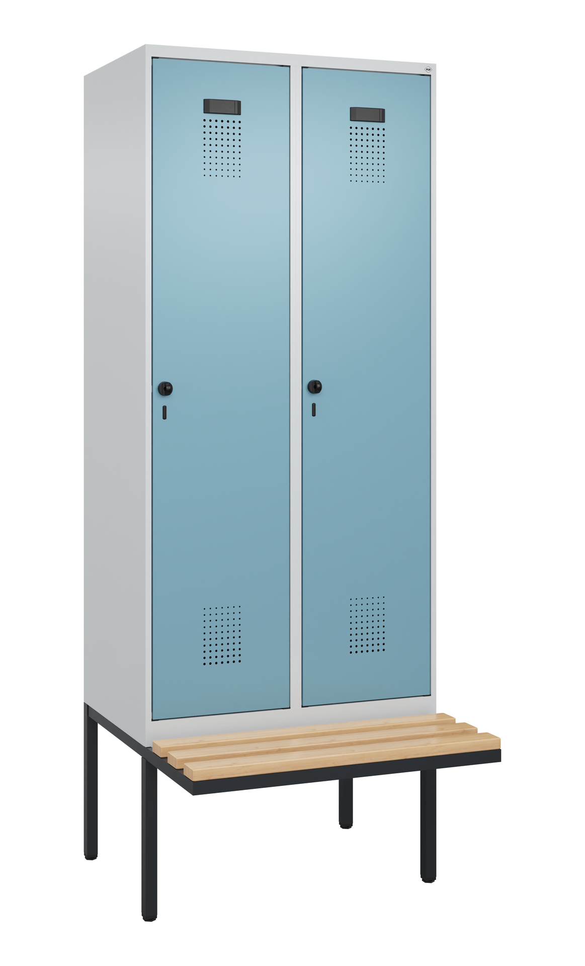 C+P Spind Evolo PLUS, Bank, 2 Abteile, 2120x800x81