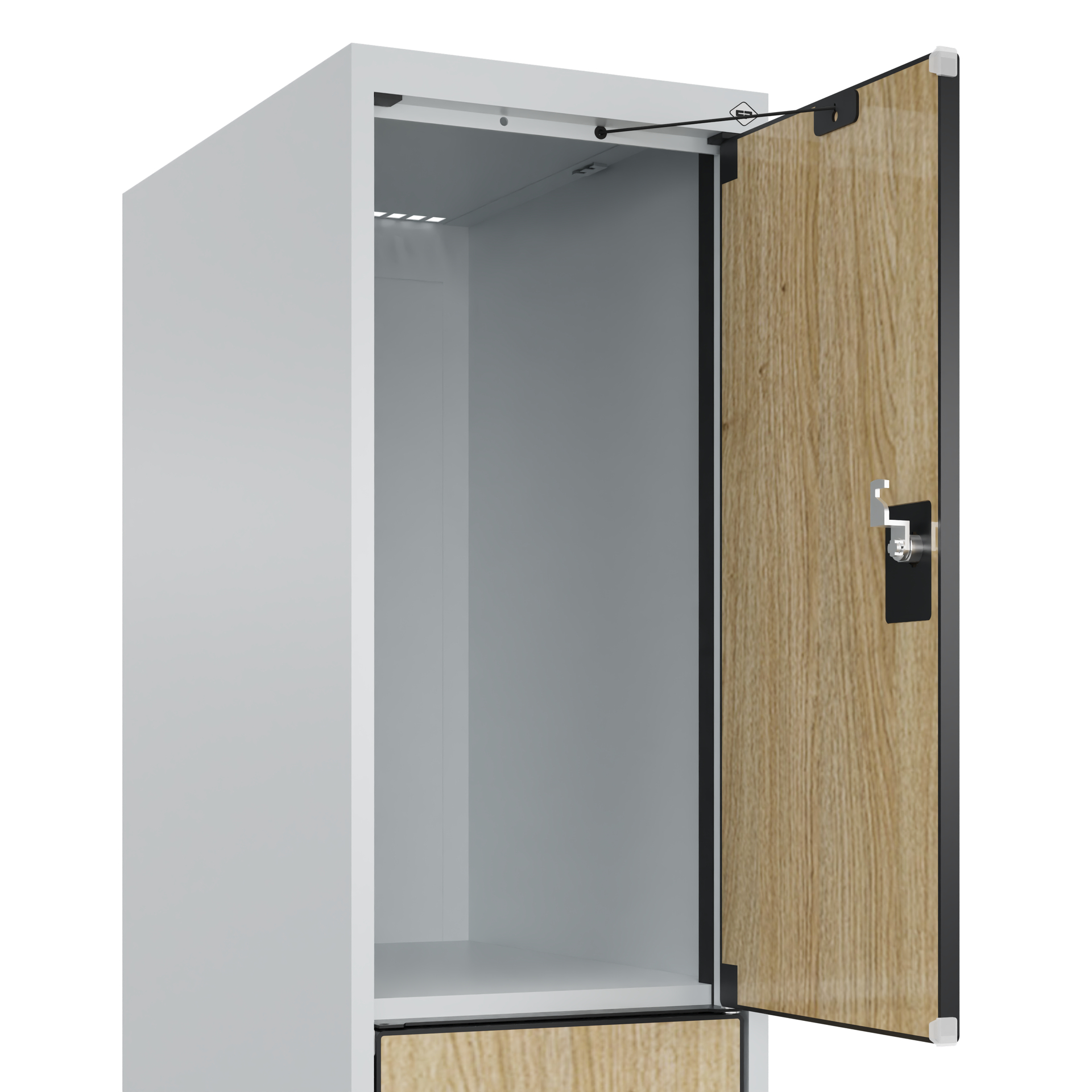 C+P Schlie�fachschrank Evolo PLUS, F��e, 3 F�cher, 1950x300x500mm