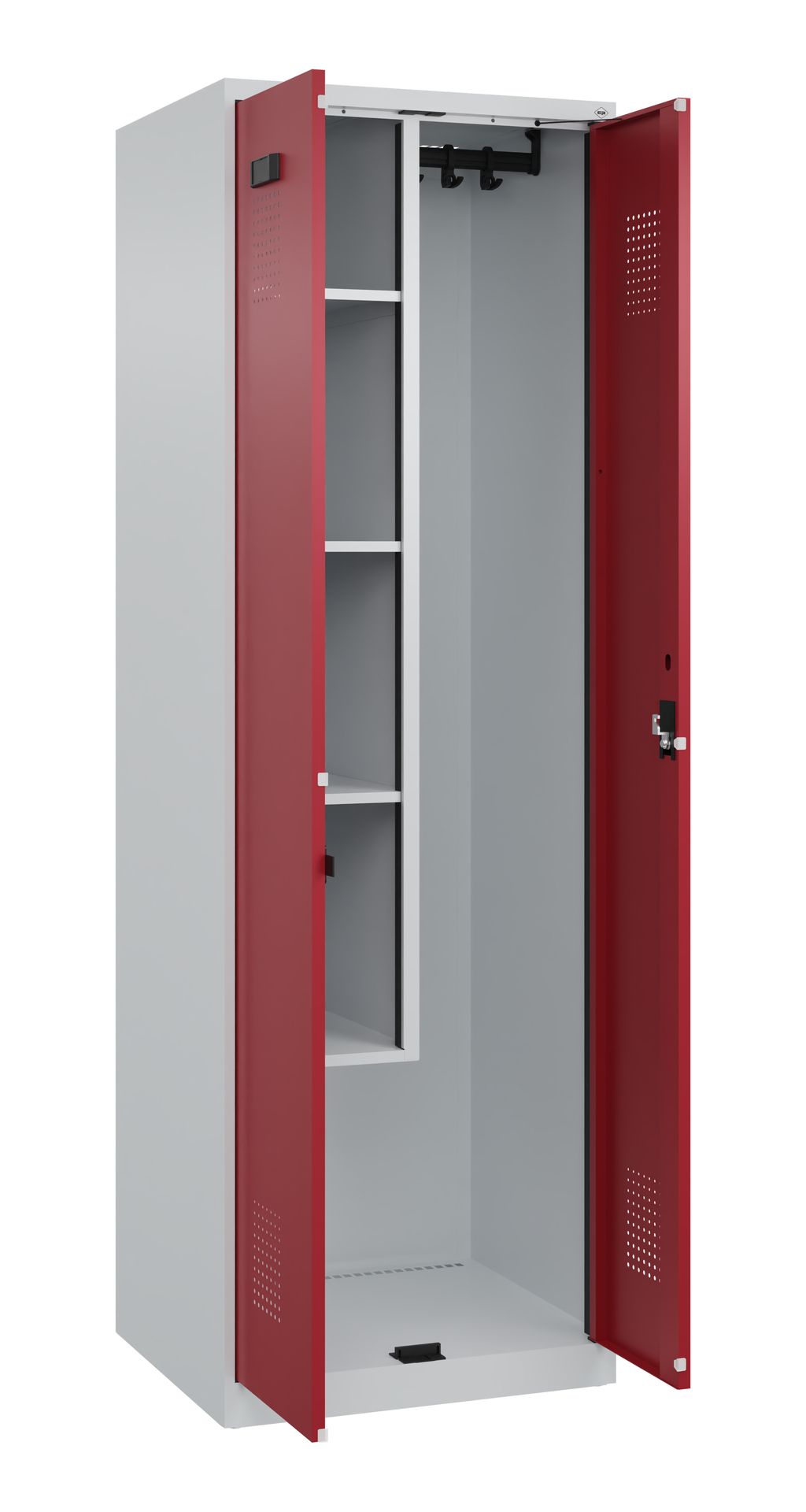 C+P Putzmittel-Spind Evolo PLUS, 2 Abteile, 1850x6