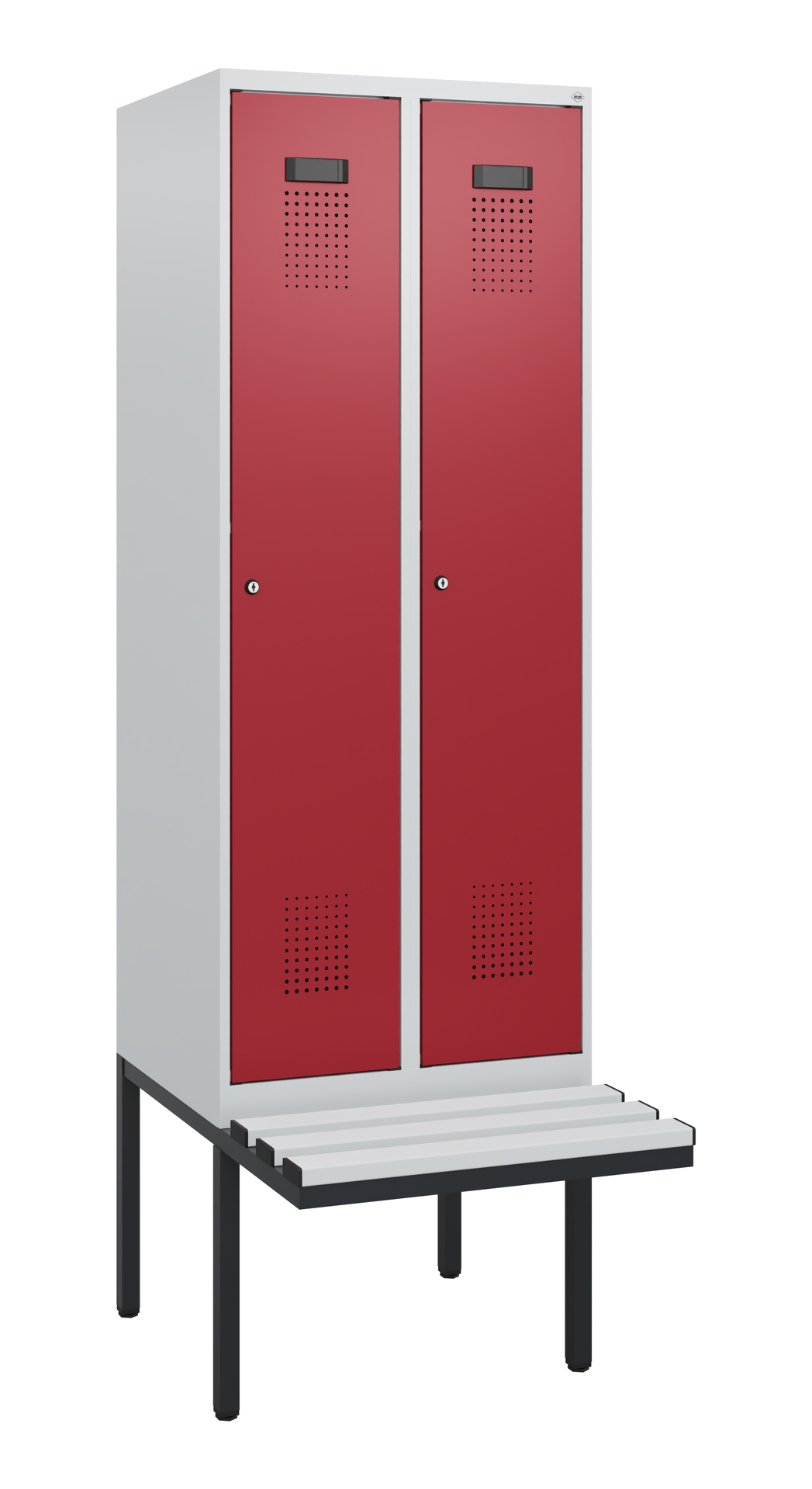 C+P Spind Evolo PLUS, Bank, 2 Abteile, 1950x600x81
