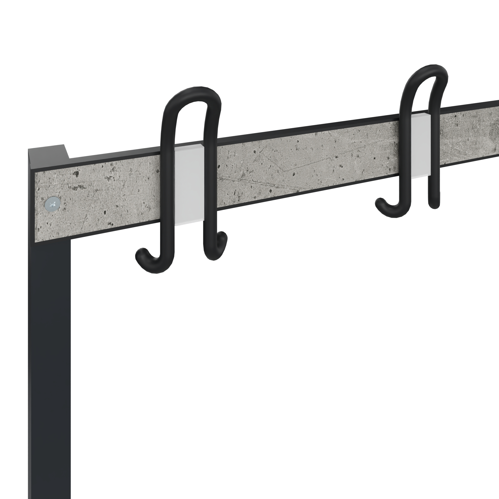 C+P Garderobenbank Solid HPL, 1716x1000x412mm, 7021/VK427