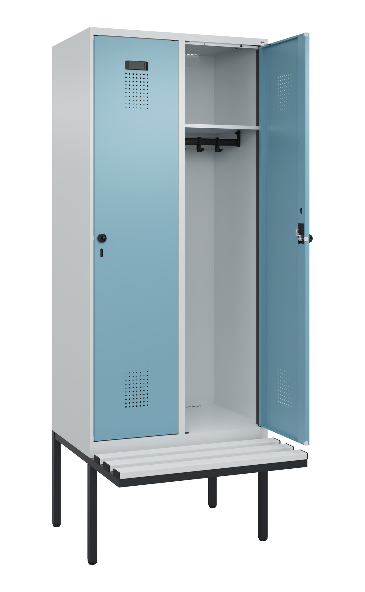 C+P Spind Evolo PLUS, Bank, 2 Abteile, 2120x800x81