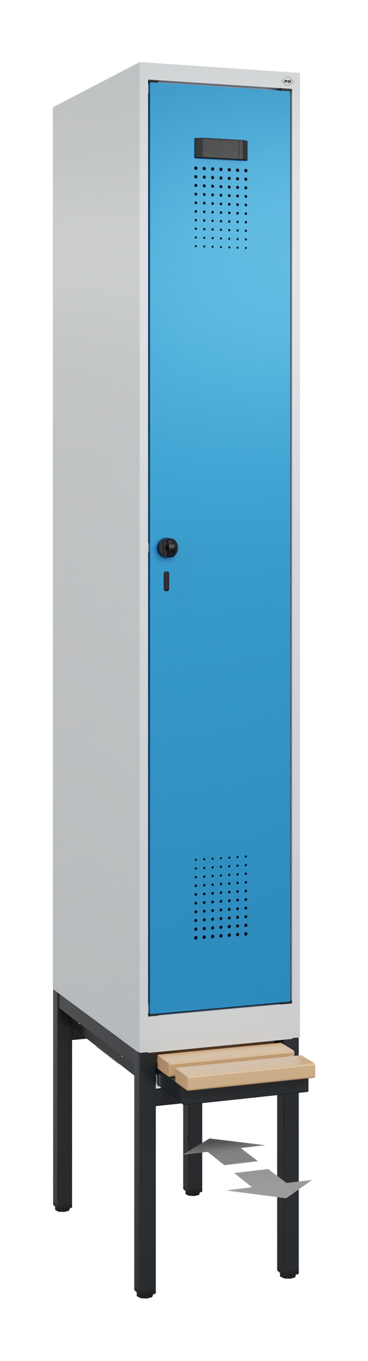 C+P Spind Evolo PLUS, Bank, 1 Abteil, 2120x300x815mm