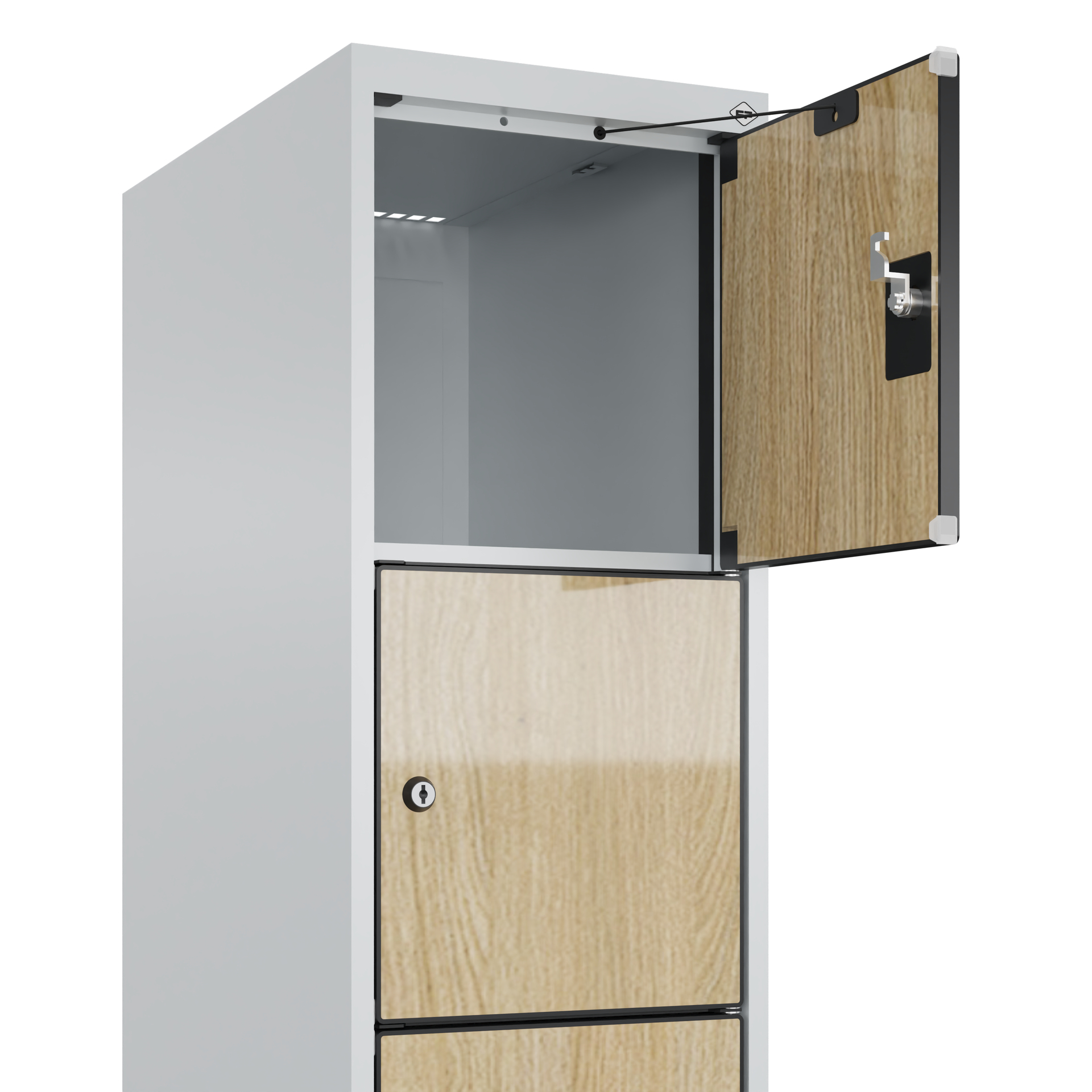 C+P Schlie�fachschrank Evolo PLUS, Sockel, 6 F�cher, 1950x300x500mm